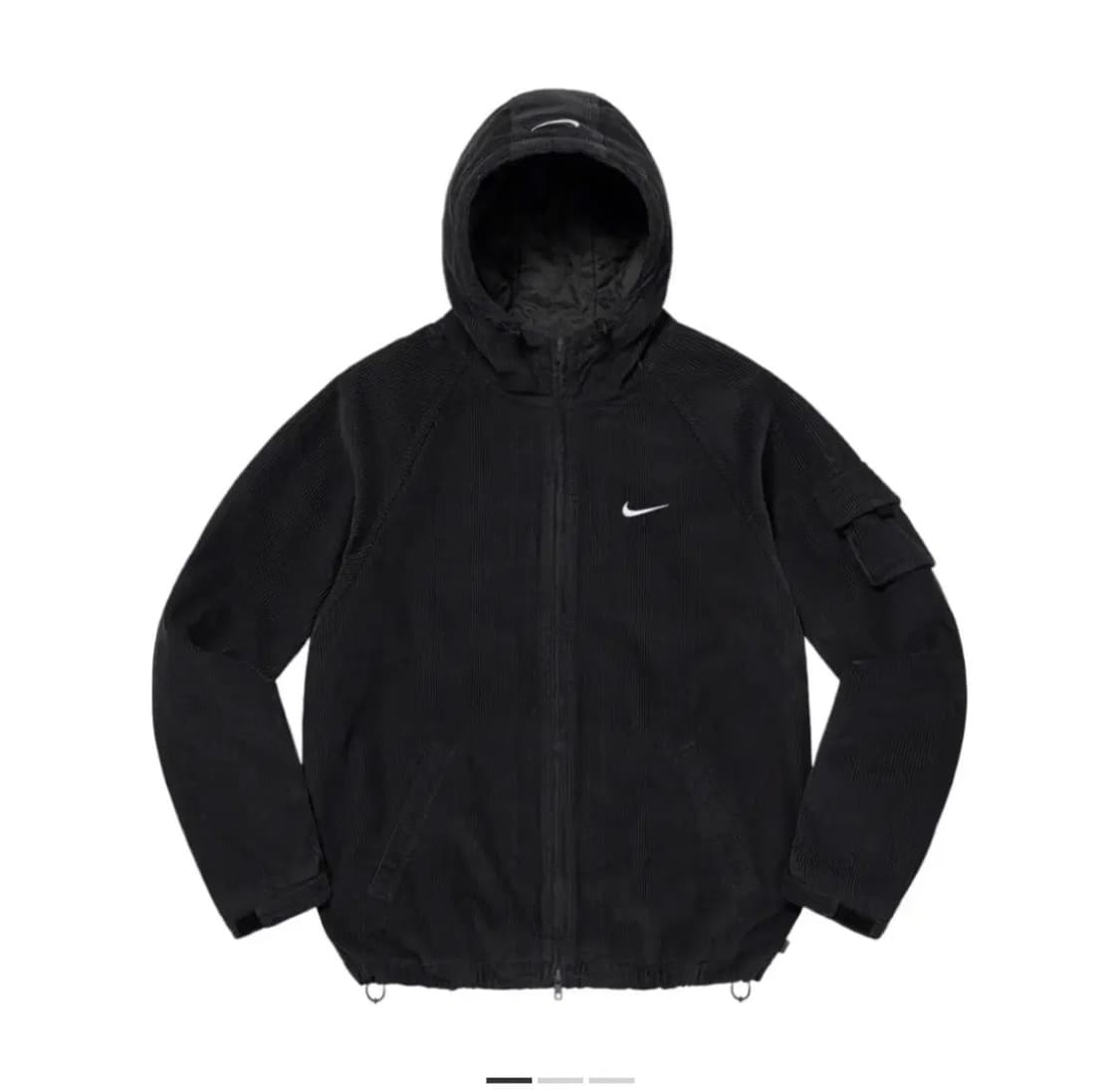M)슈프림 x 나이키 아크 코듀로이 후드 자켓 블랙 -22ss 상품이미지1