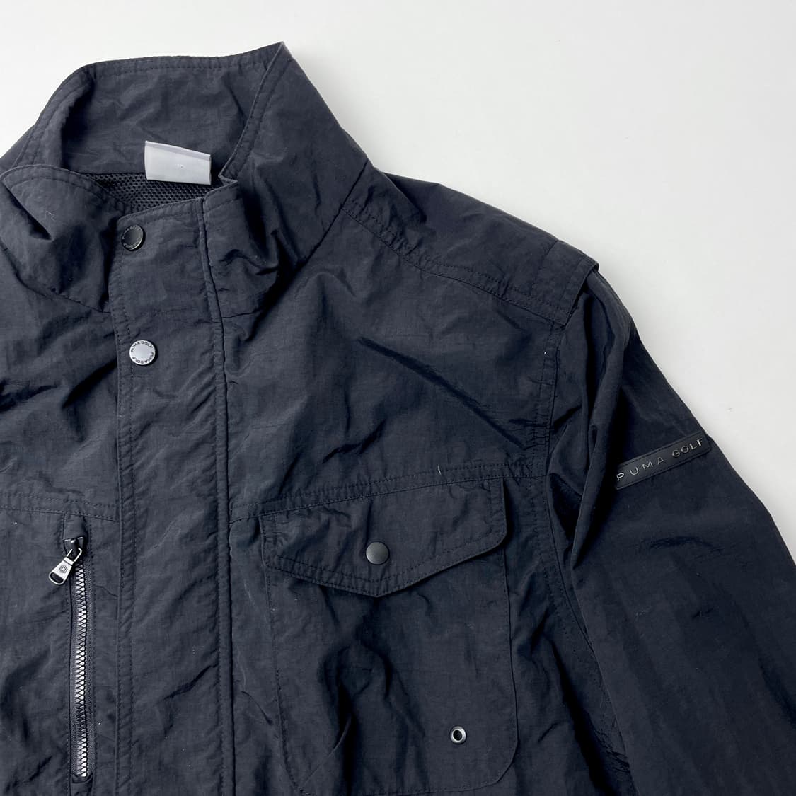 [중고] 푸마 골프 바람막이 재킷 블랙 XL 상품이미지4