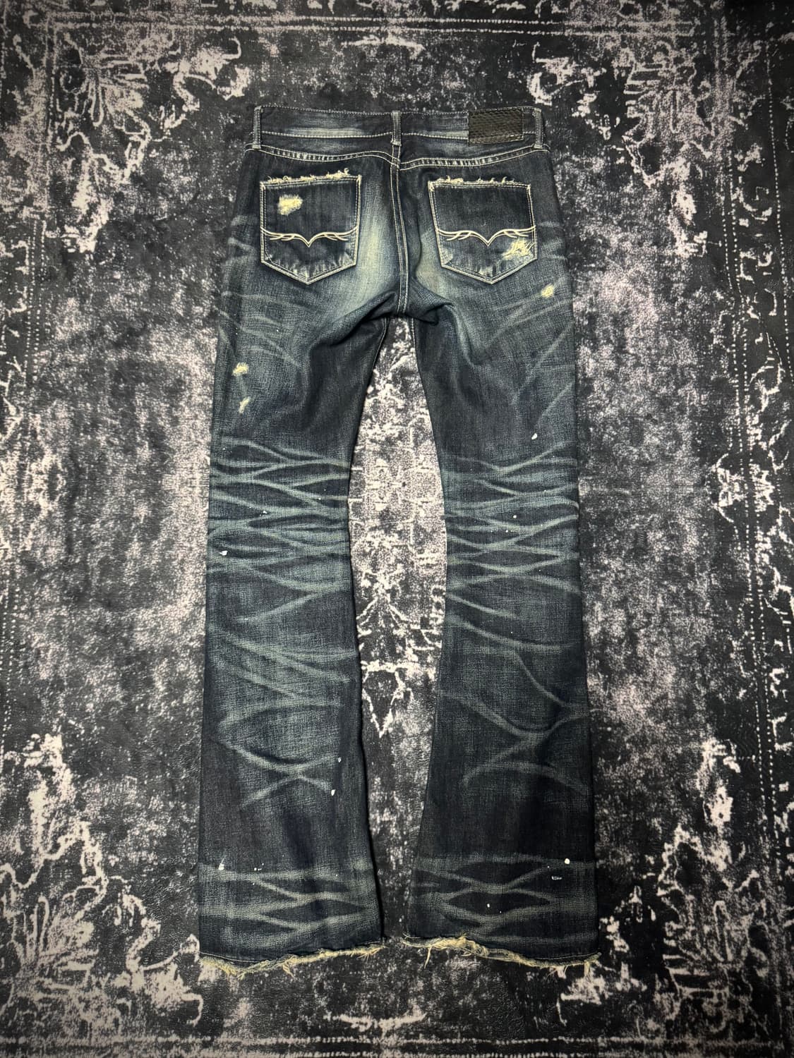 Fuga 00s archive whisker boot cut denim 상품이미지2