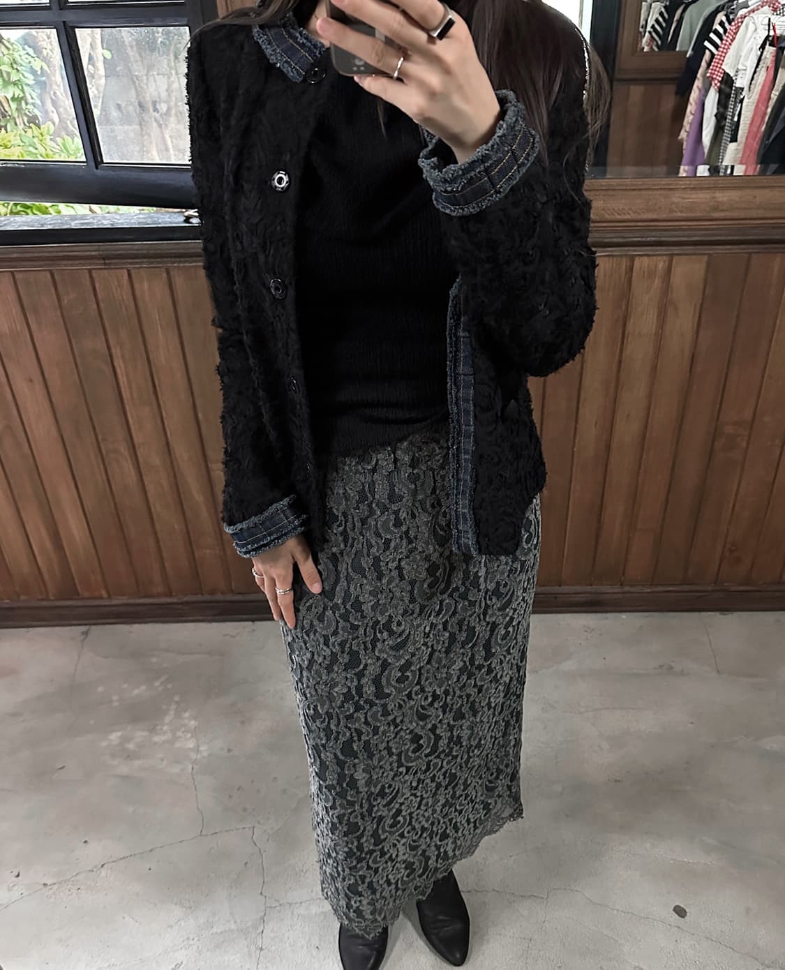 DOLCE&GABBANA denim point lace jacket 상품이미지5