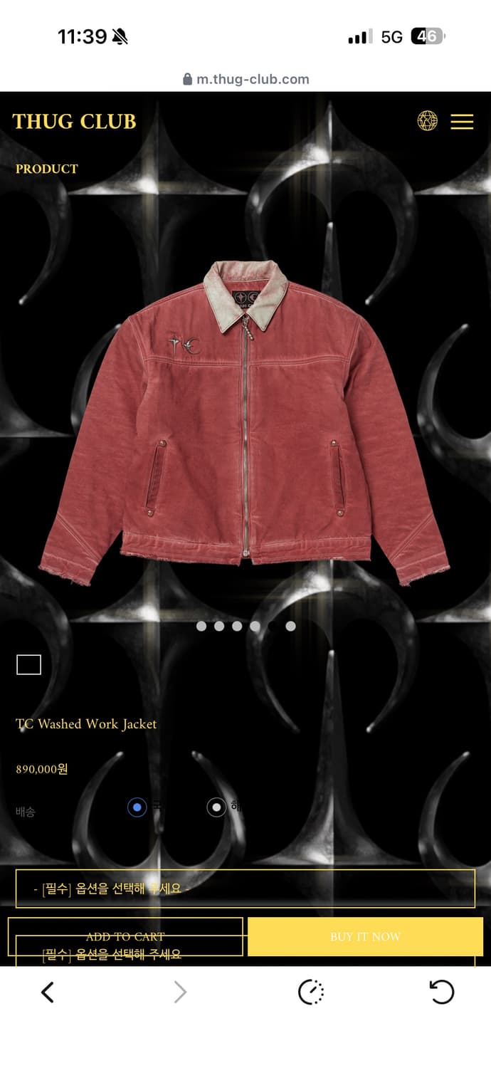 떠그클럽 워크자켓 3사이즈 상품이미지1