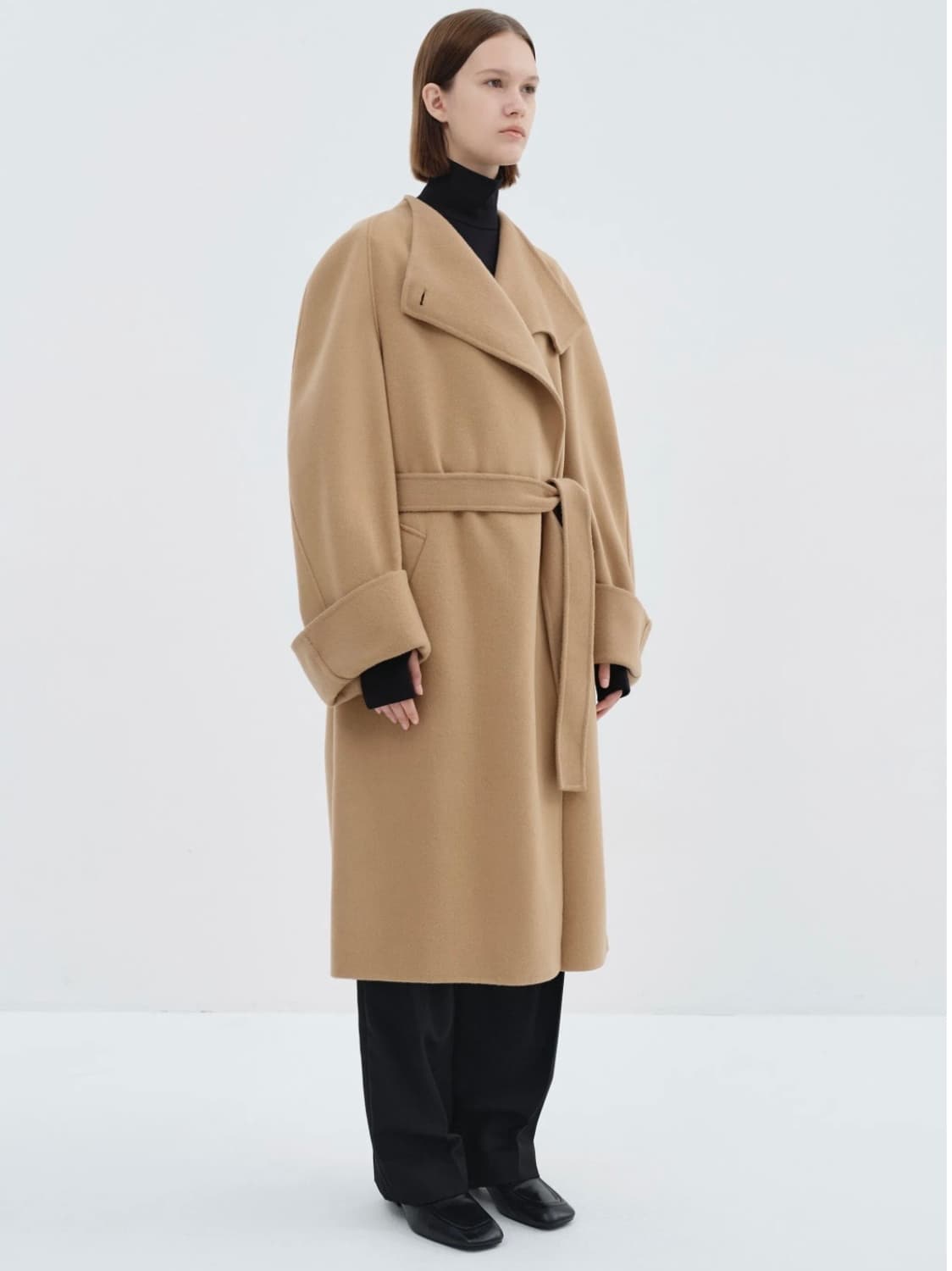 로우클래식 핸드메이드 코트 L 사이즈 HANDMADE WRAP COAT 상품이미지3