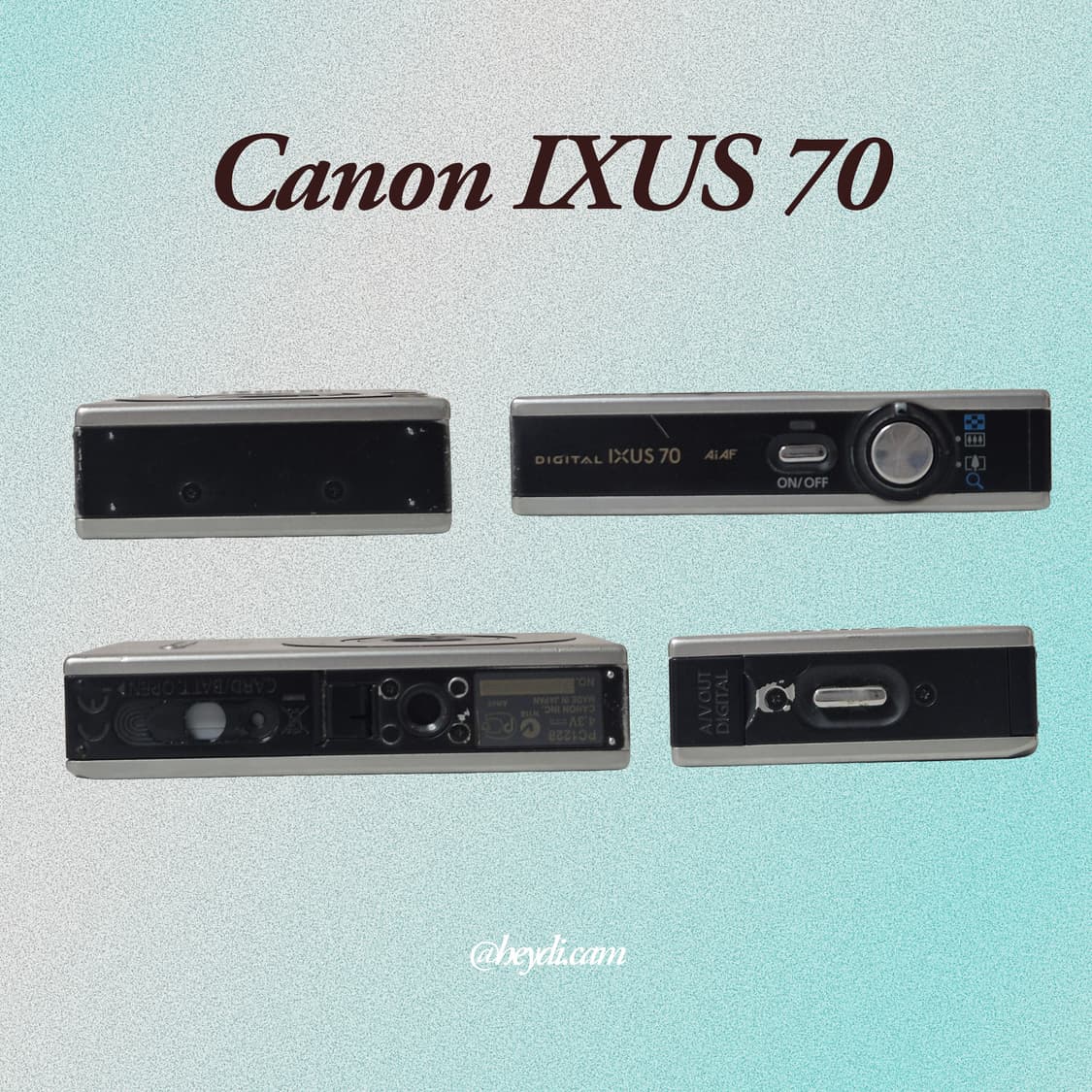 (강민경 아이브 리즈 은채) 캐논 ixus70블랙 상품이미지3