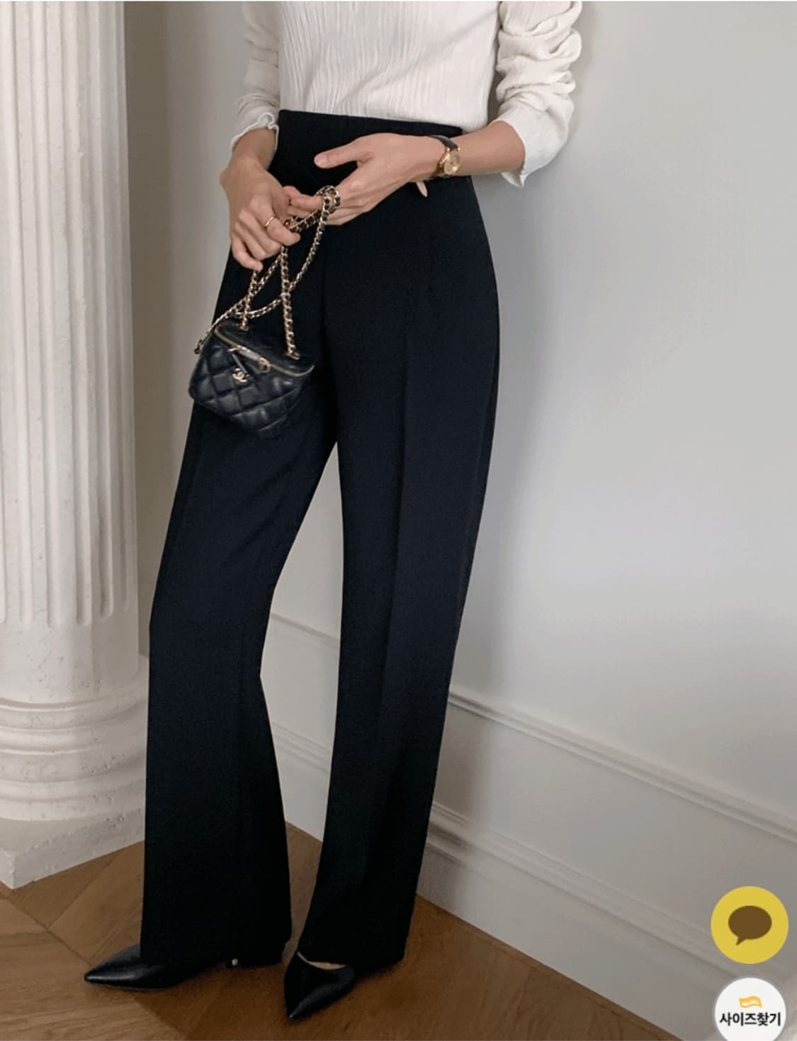 (M)여성 베니토 시그니쳐핏 와이드 슬랙스 봄여름 상품이미지5