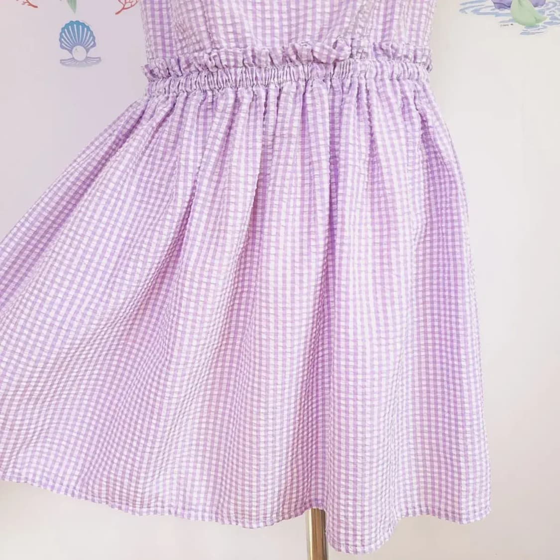 일본빈티지 퍼플 민소매원피스 상품이미지3