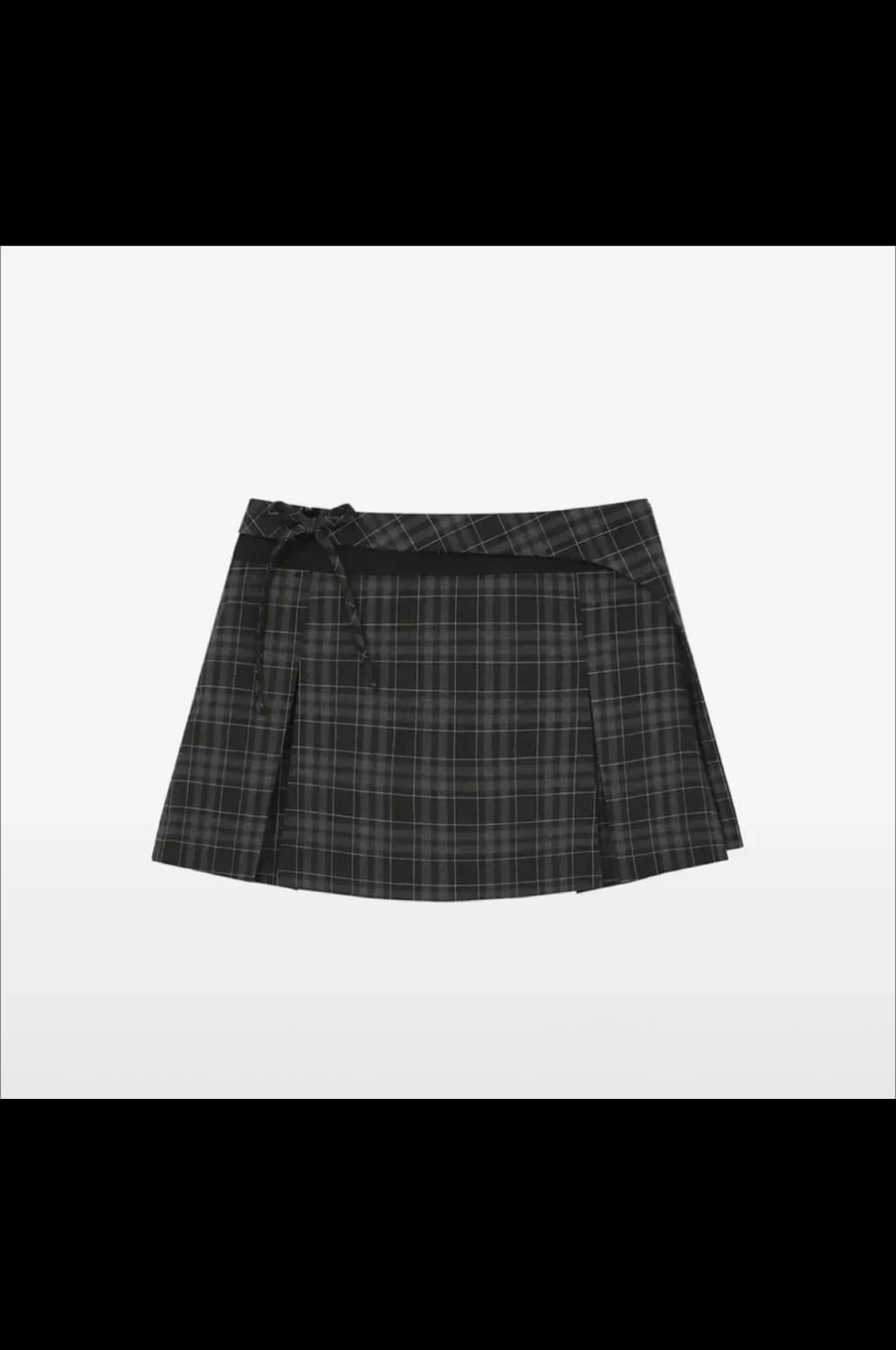 미세키서울 Pocket layered check skirt 블랙 / 1 상품이미지5