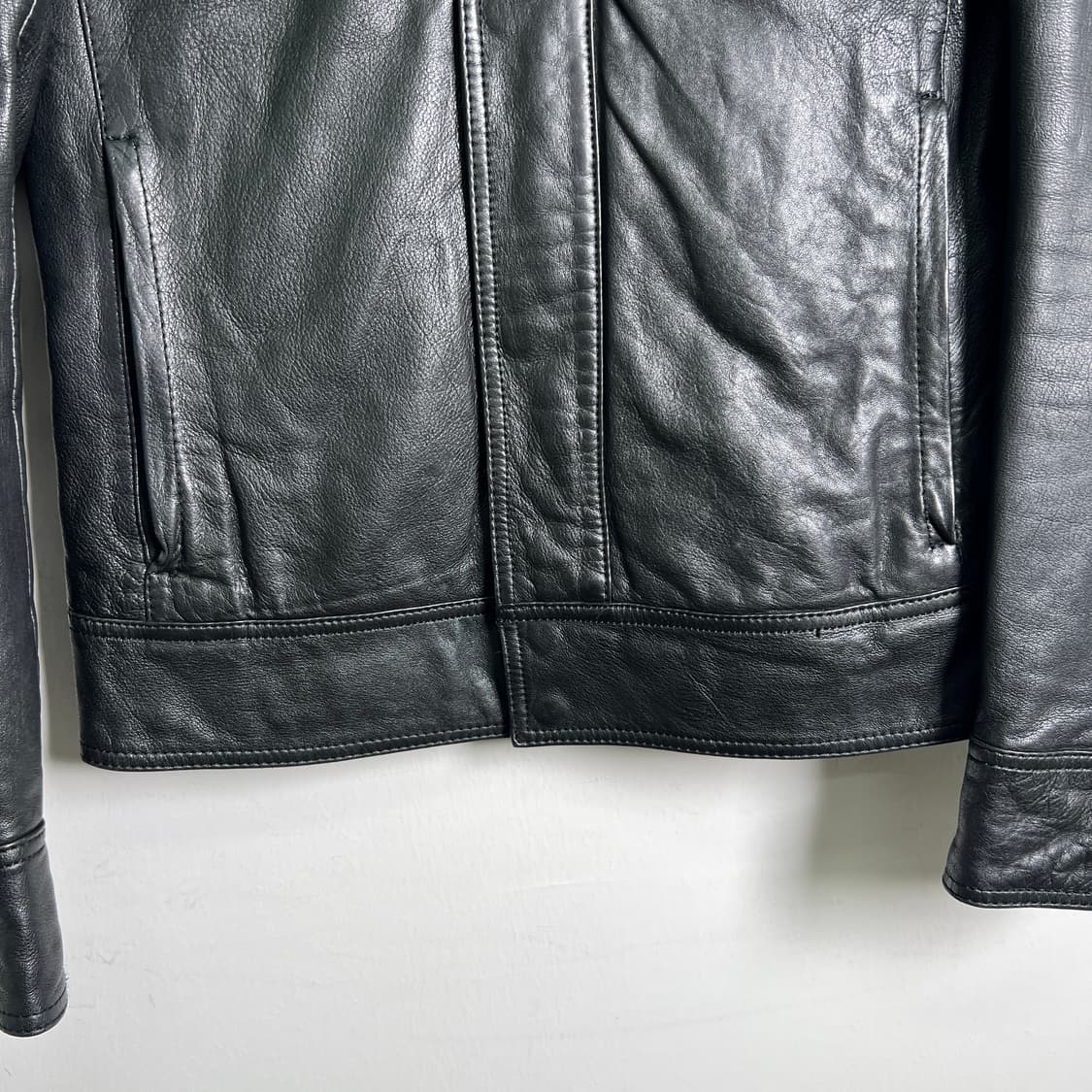 VTG 빈티지 싱글 양가죽 자켓 M 상품이미지5