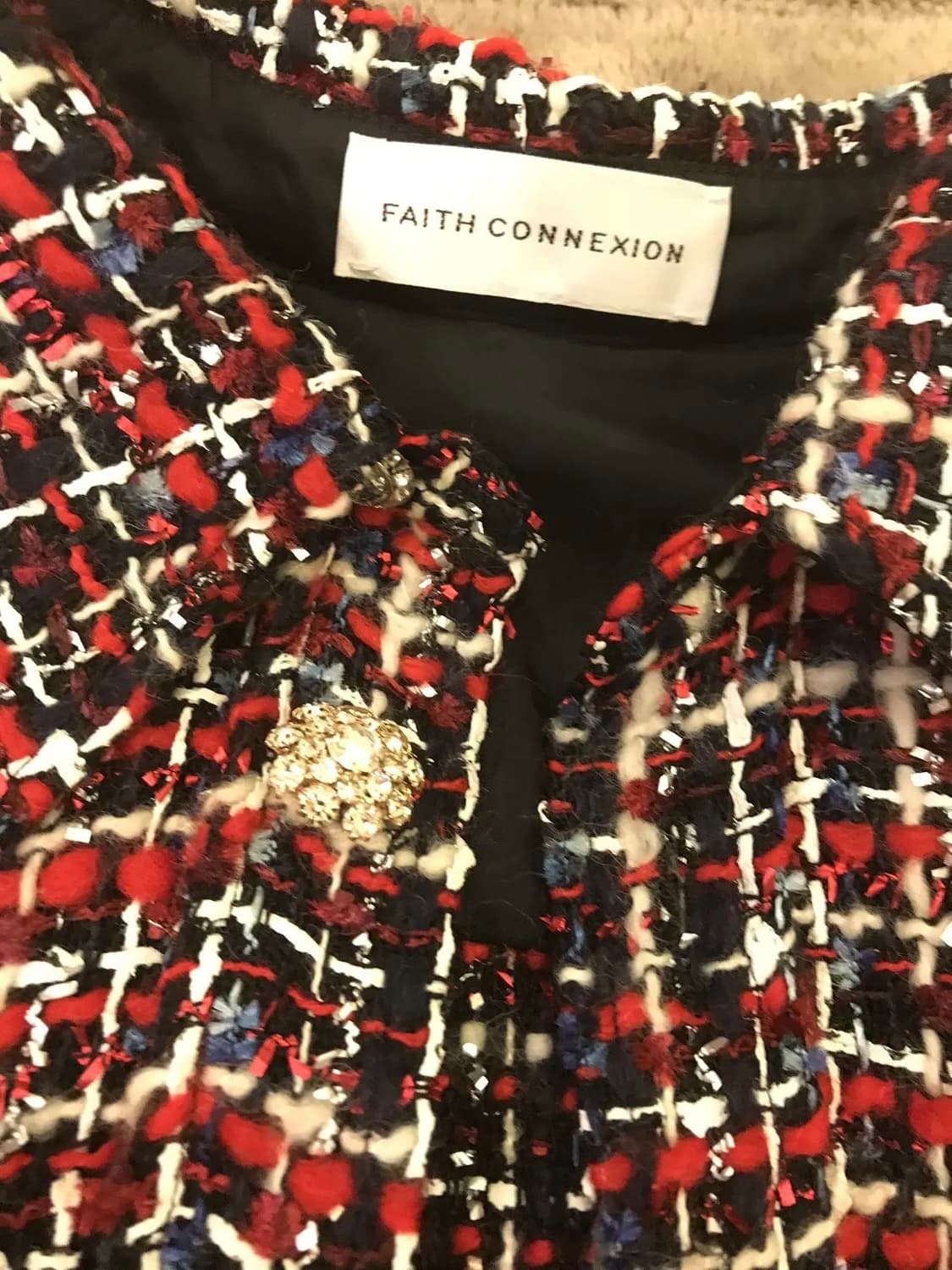 페이스 커넥션 스와로브스키 트위트 셔츠 상품이미지5