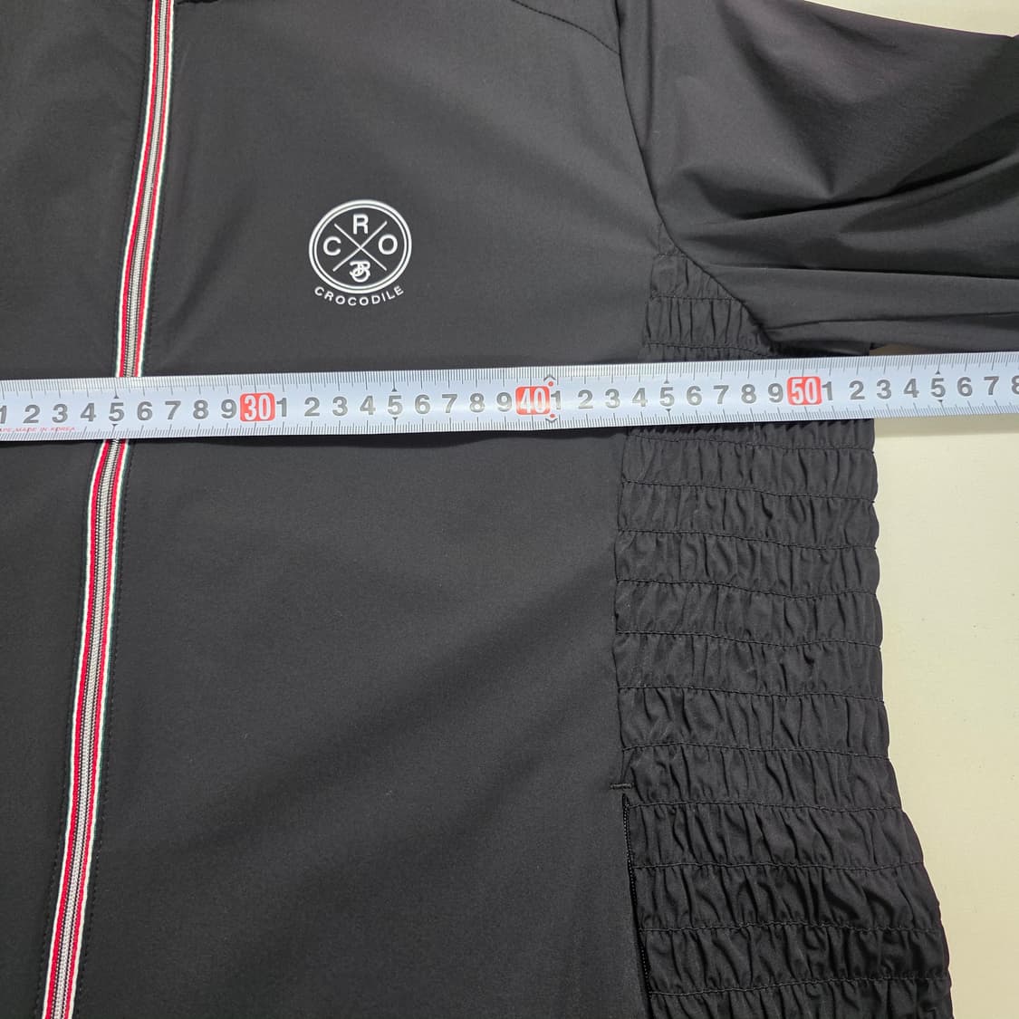 0793 크로커다일 엘라스틴 밴드 경량 스판 블랙 여성 바람막이 상품이미지2