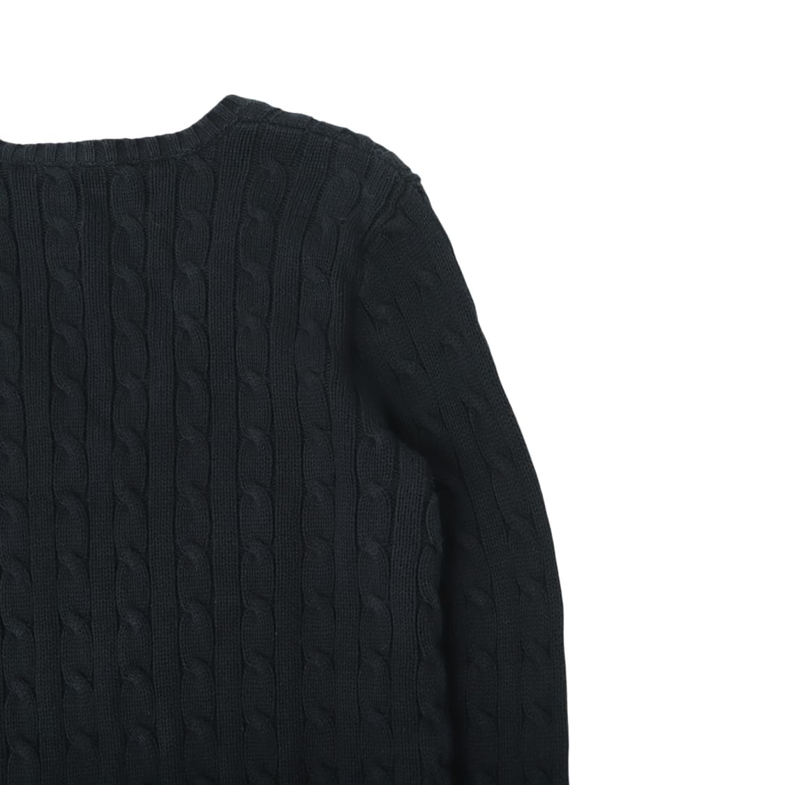 폴로 랄프로렌 다크네이비 케이블 브이넥 니트 스웨터 상품이미지5