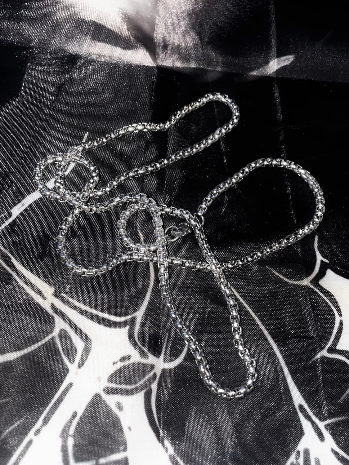00s Chain Necklace 유니섹스기본실버체인레이어드목걸이 팔찌 상품이미지5