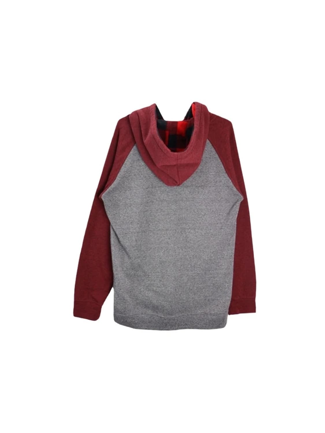 JPN 남색버건디 배색 기모 후드 집업 상품이미지4