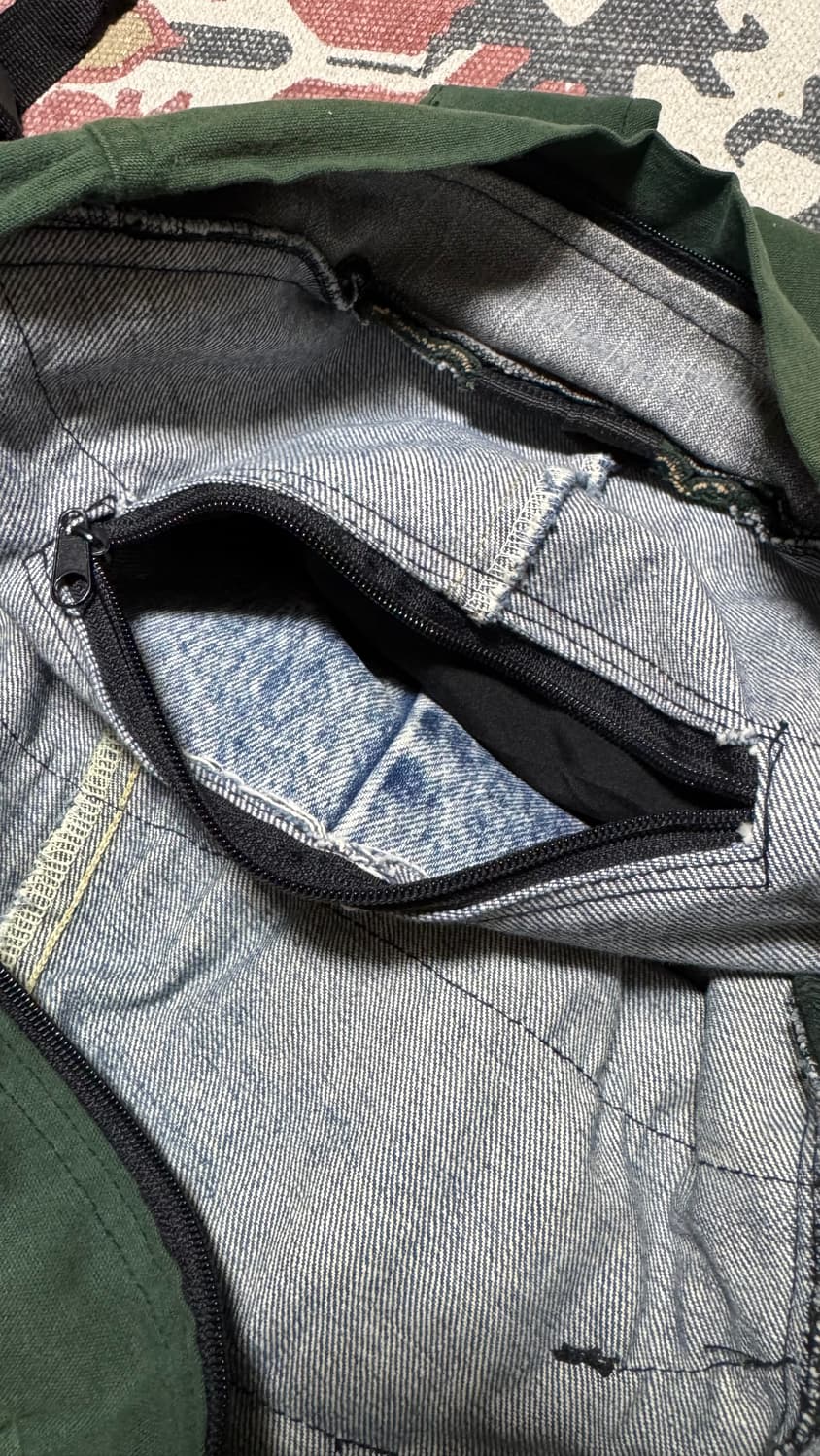 셔츠 업사이클 백팩 상품이미지5