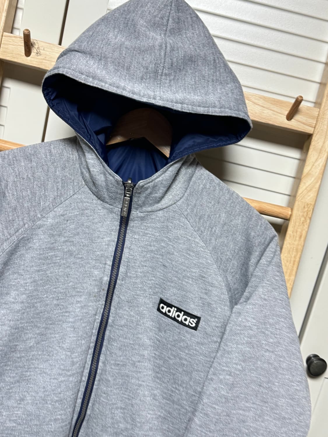 아디다스 삼선 양면 리버시블 90s 바람막이 후드 올드스쿨 자켓 상품이미지6