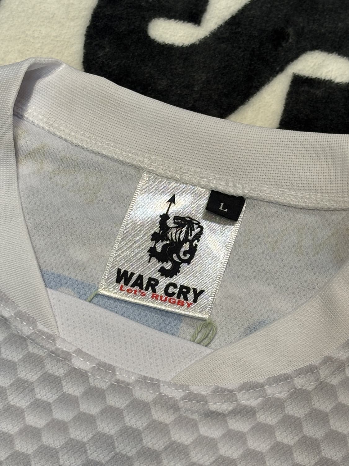 WAR CRY 럭비 팀 스폰서 져지 (화이트/골드) 상품이미지5