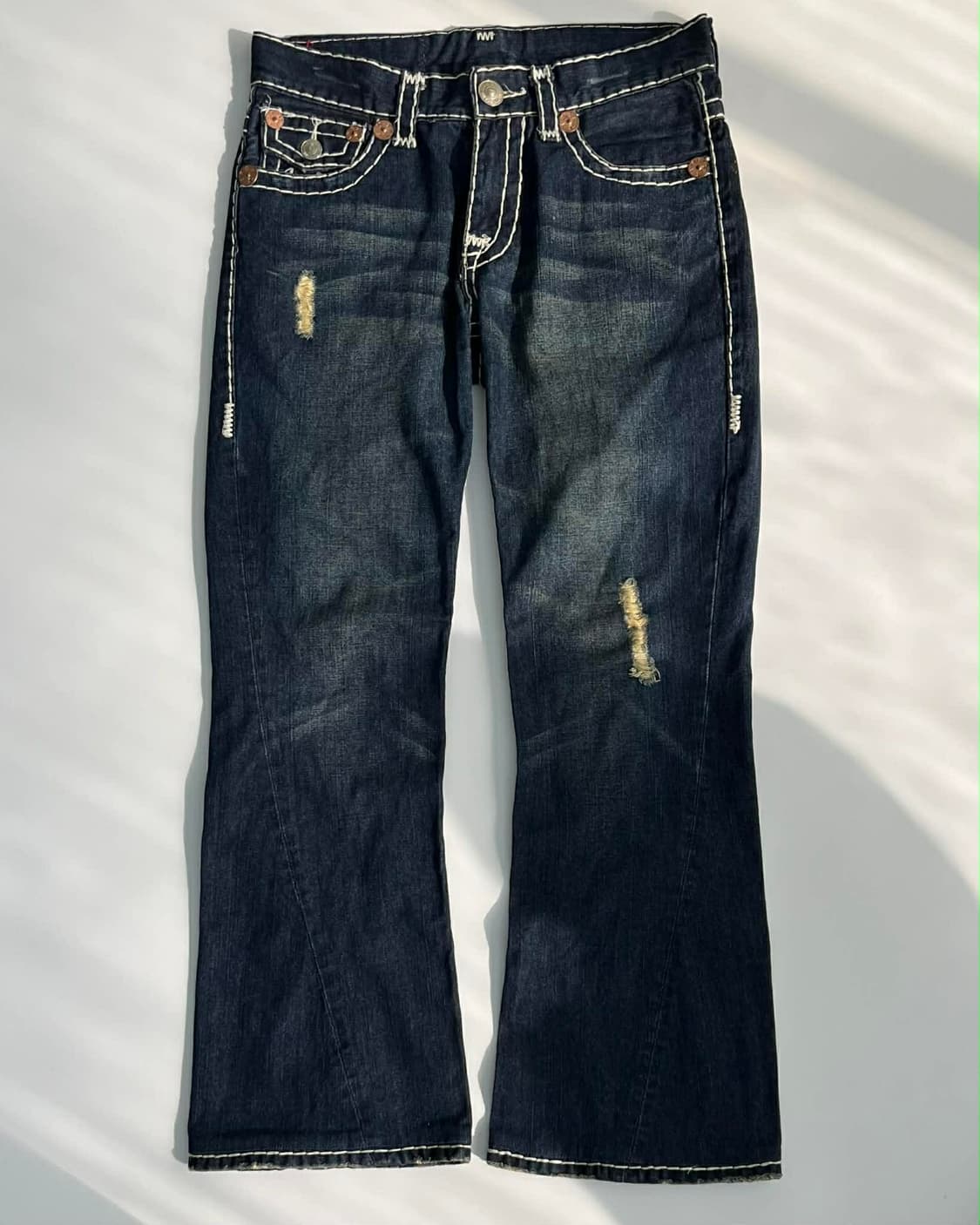 트루릴리젼 조이 슈퍼T 부츠컷 데님 플레어진 팬츠 상품이미지1