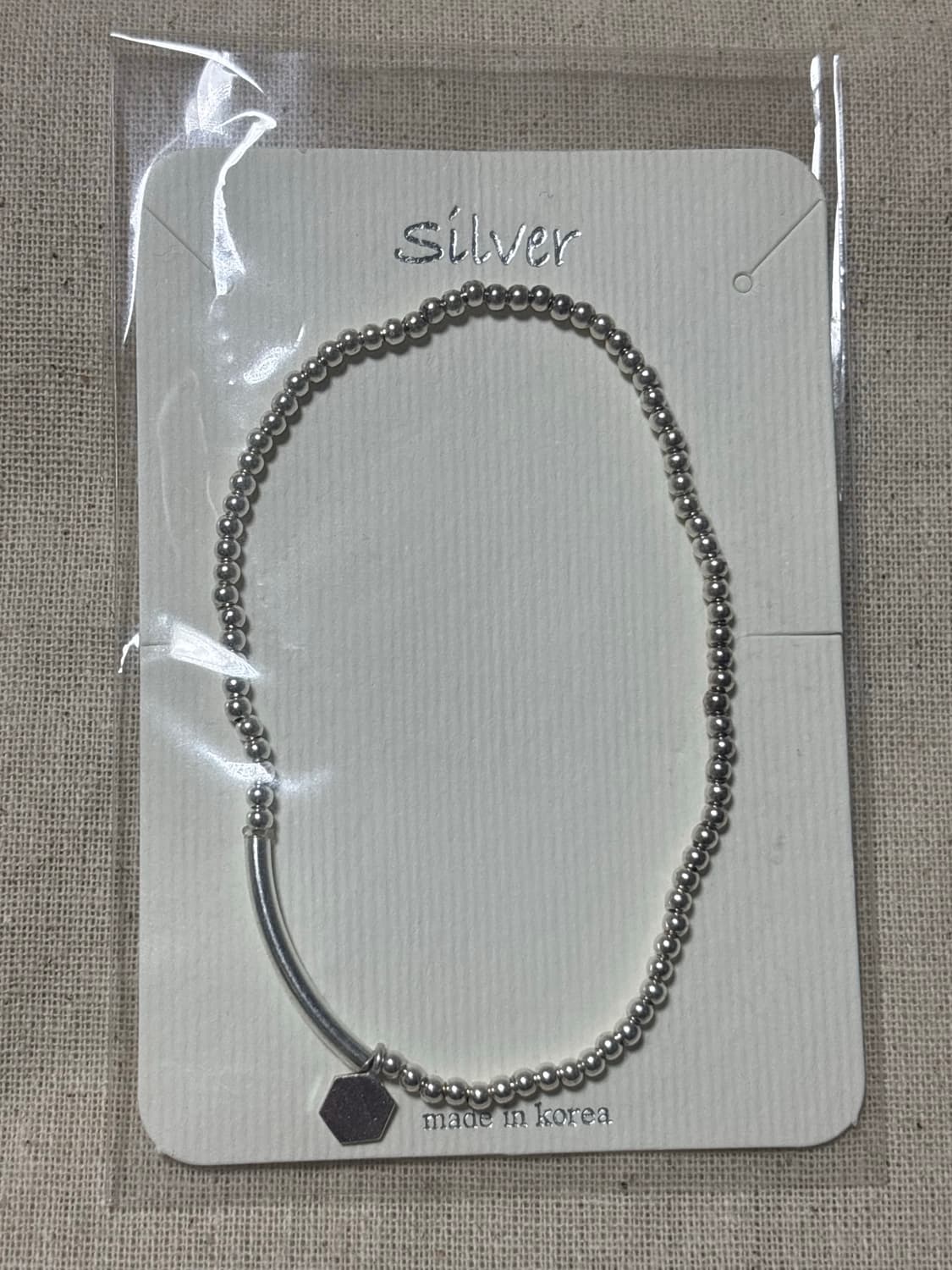 silver925 육각 팬던트 볼 체인 상품이미지2