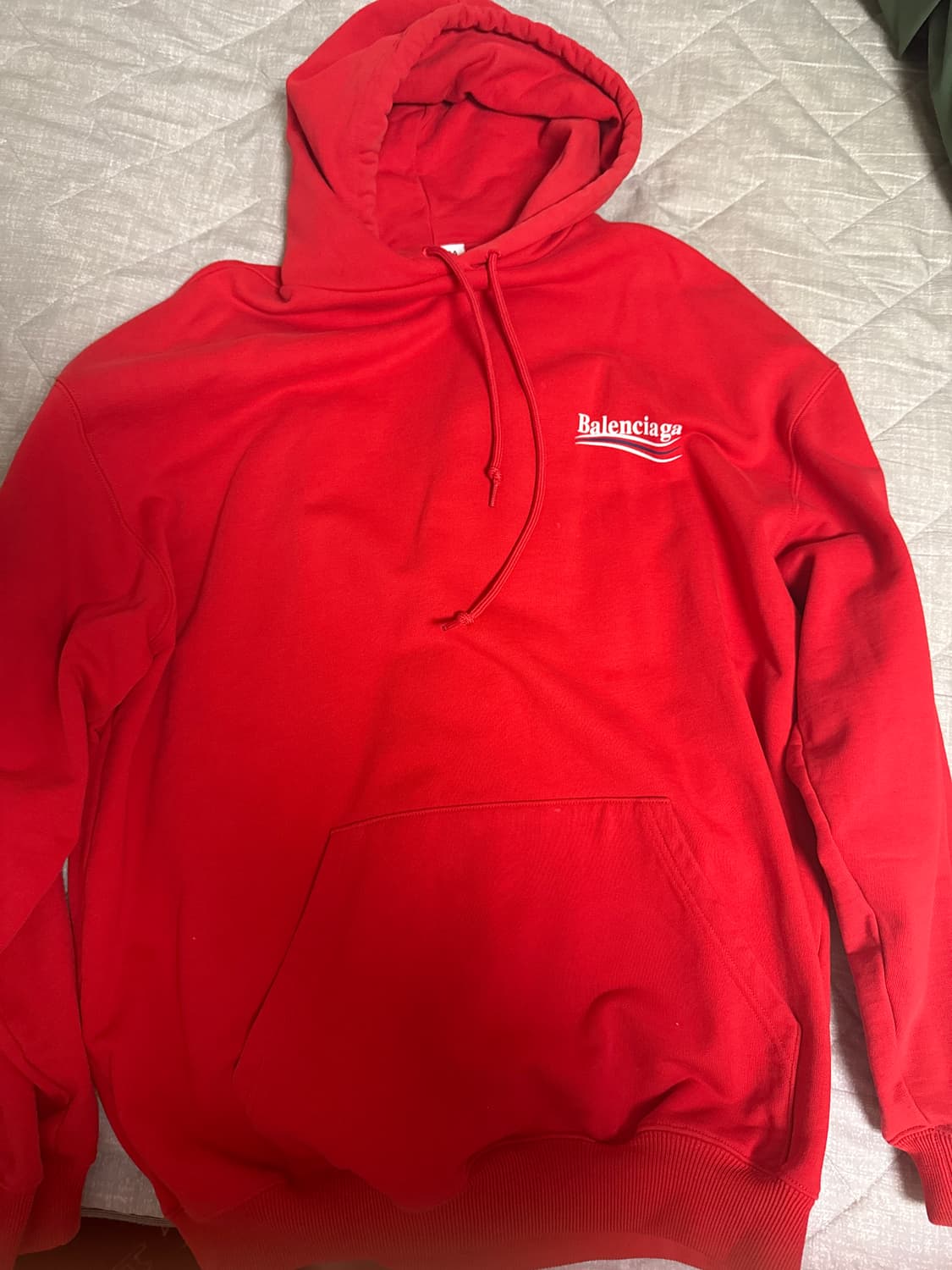 발렌시아가 웨이브로고 후드 상품이미지1