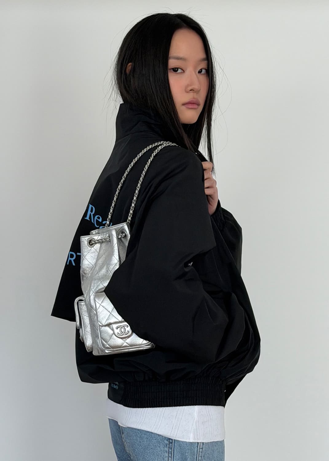 PR 프랙티컬앤리얼리스틱 윈드 브레이커 블랙 상품이미지5