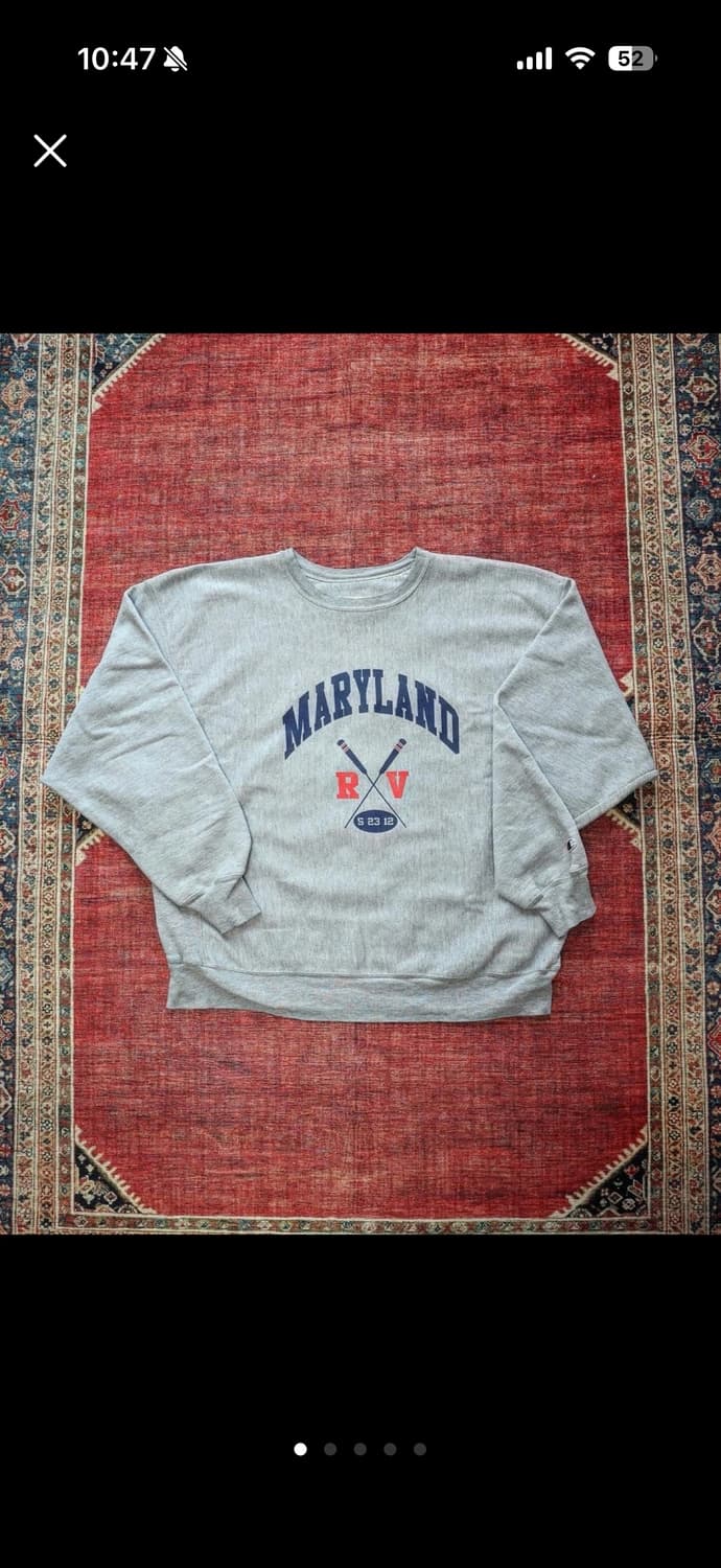 빈티지 챔피온 리버스위브 맨투맨 상품이미지1