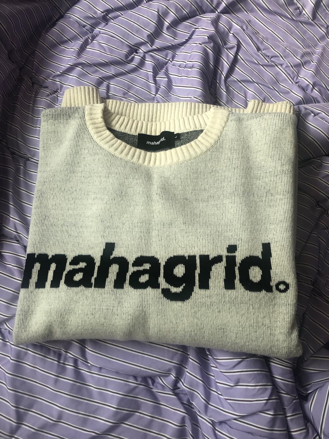 마하그리드 베이직 로고 니트 상품이미지1
