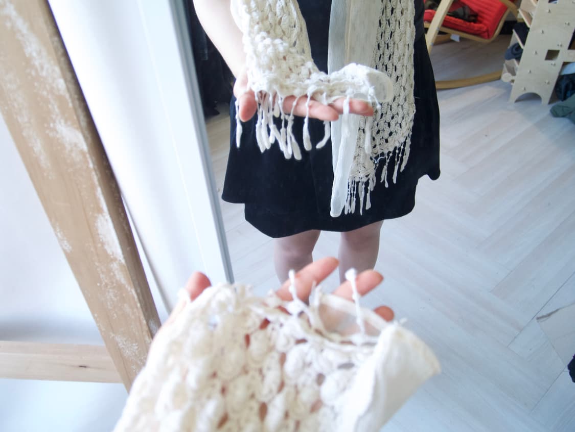 mixed long scarf 상품이미지3