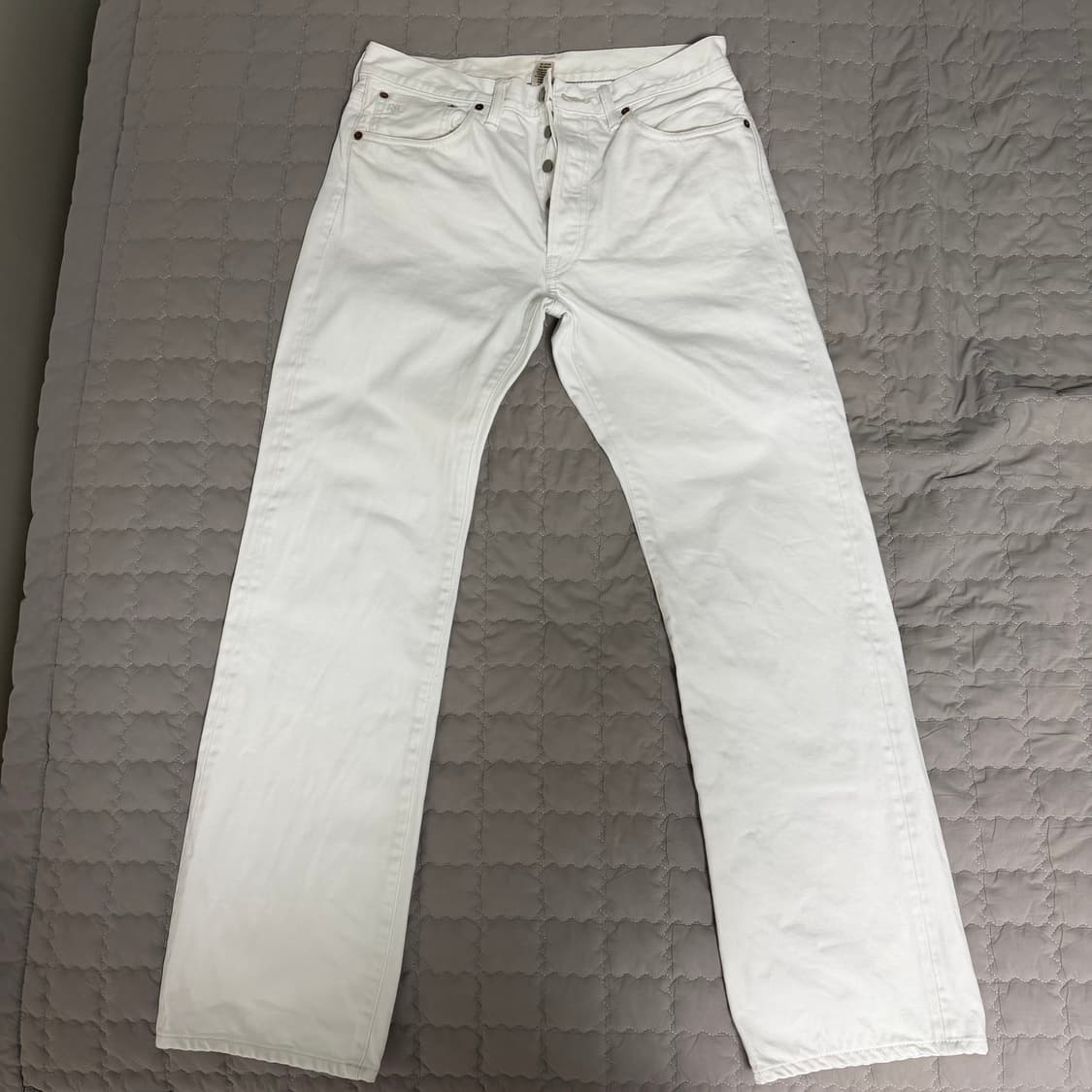 RRL 스트레이트 레그 화이트진, 화이트데님 32x32 상품이미지2