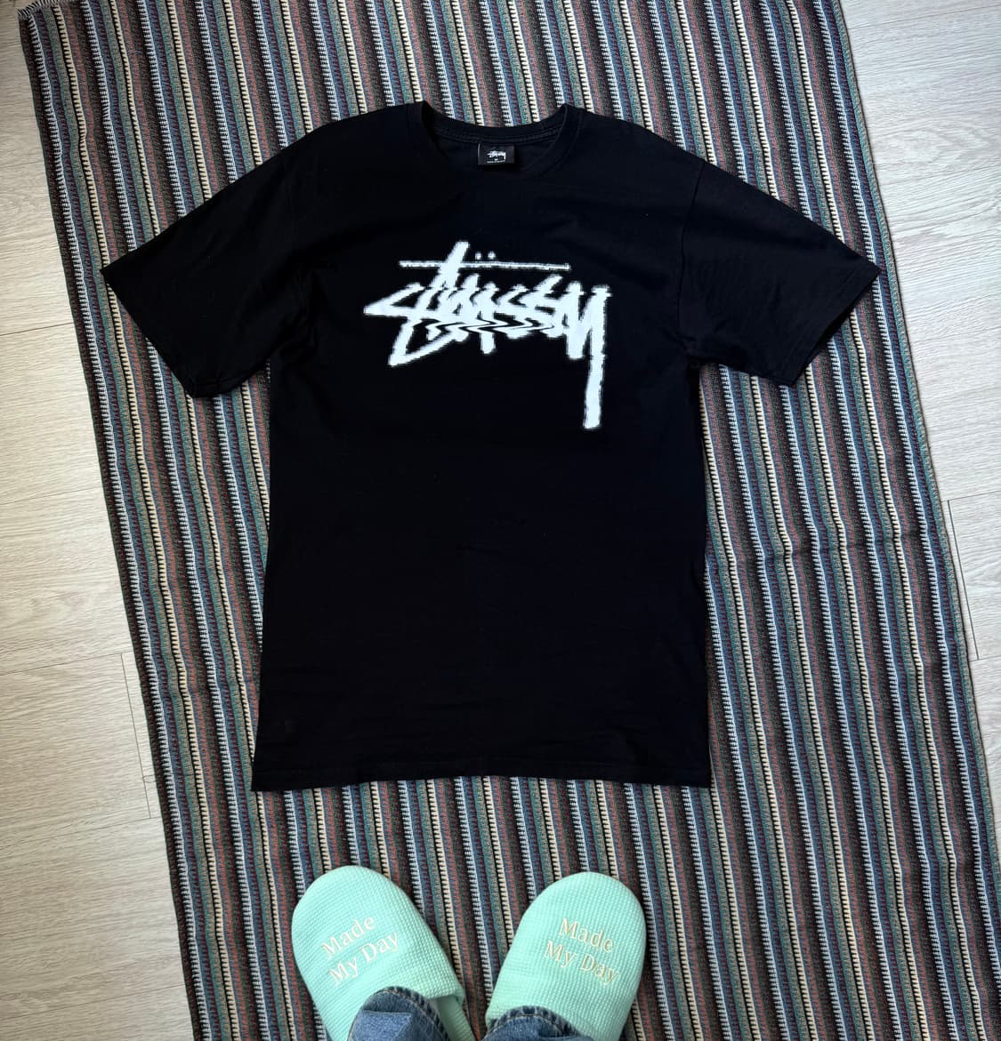 스투시 스탁 로고 반팔 티셔츠 상품이미지3