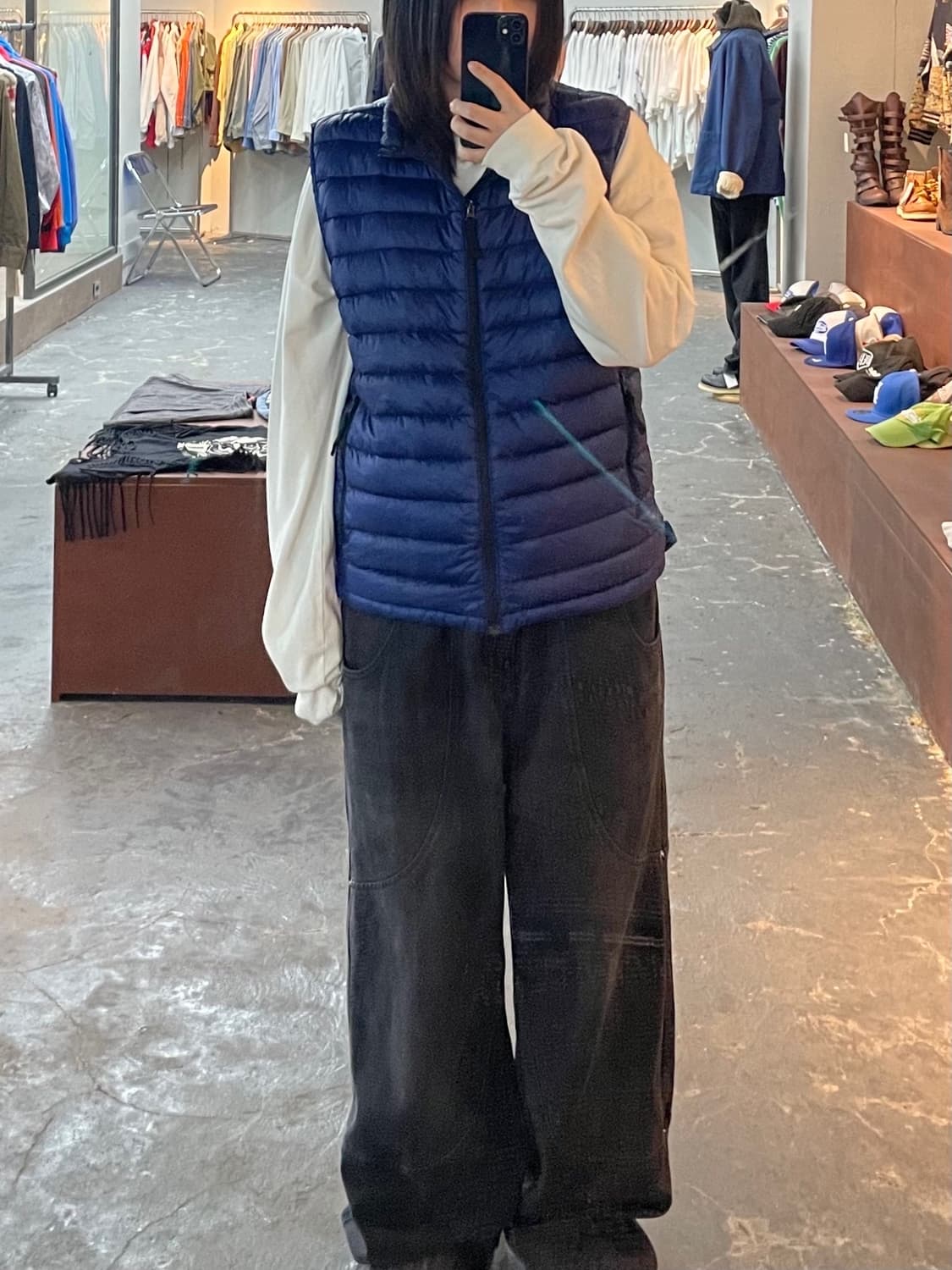 스톤아일랜드 블루 경량패딩 베스트 H1212 상품이미지1