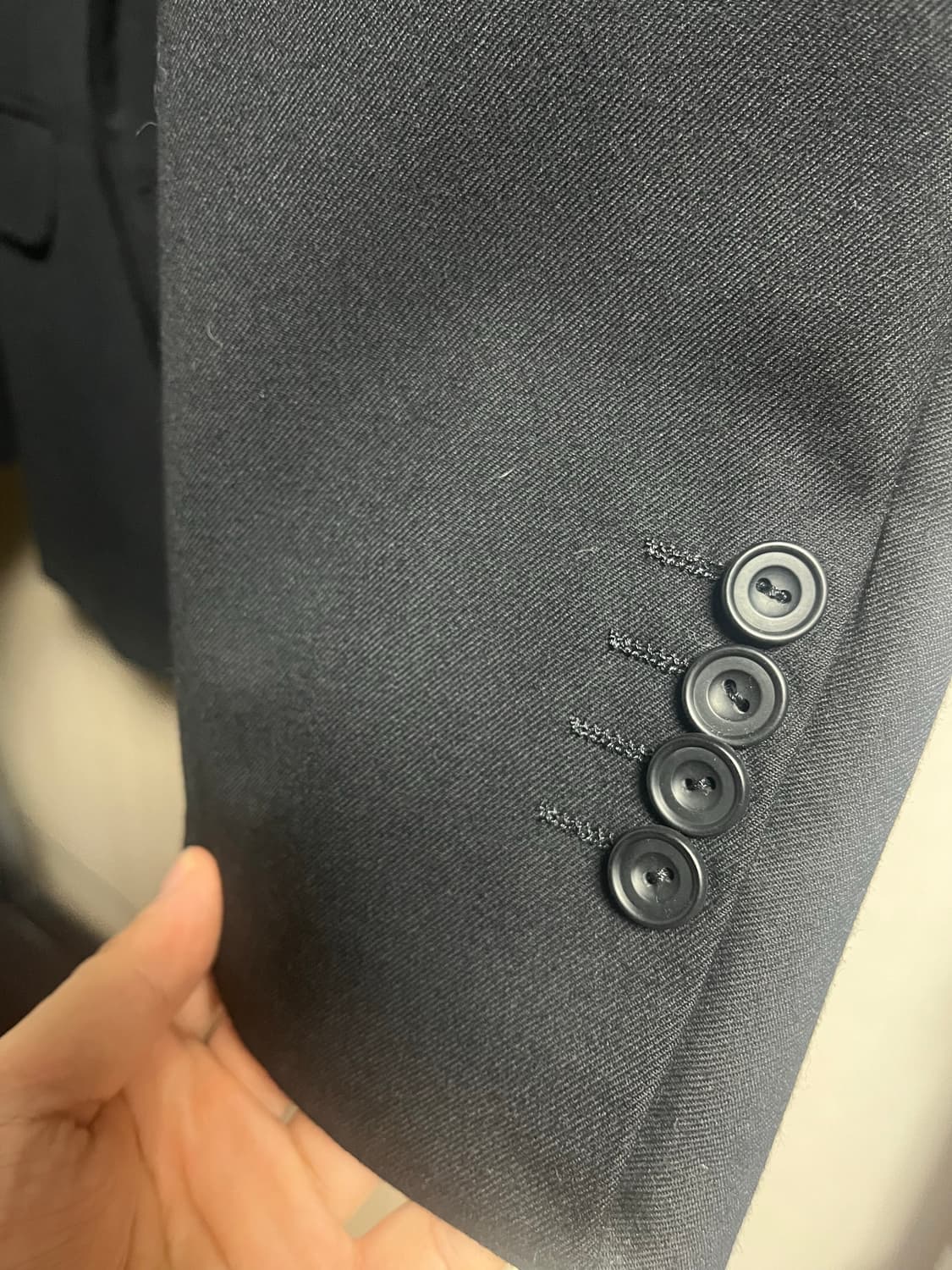 빈티지 버버리 블랙 더블 셋업 수트 판매 상품이미지5