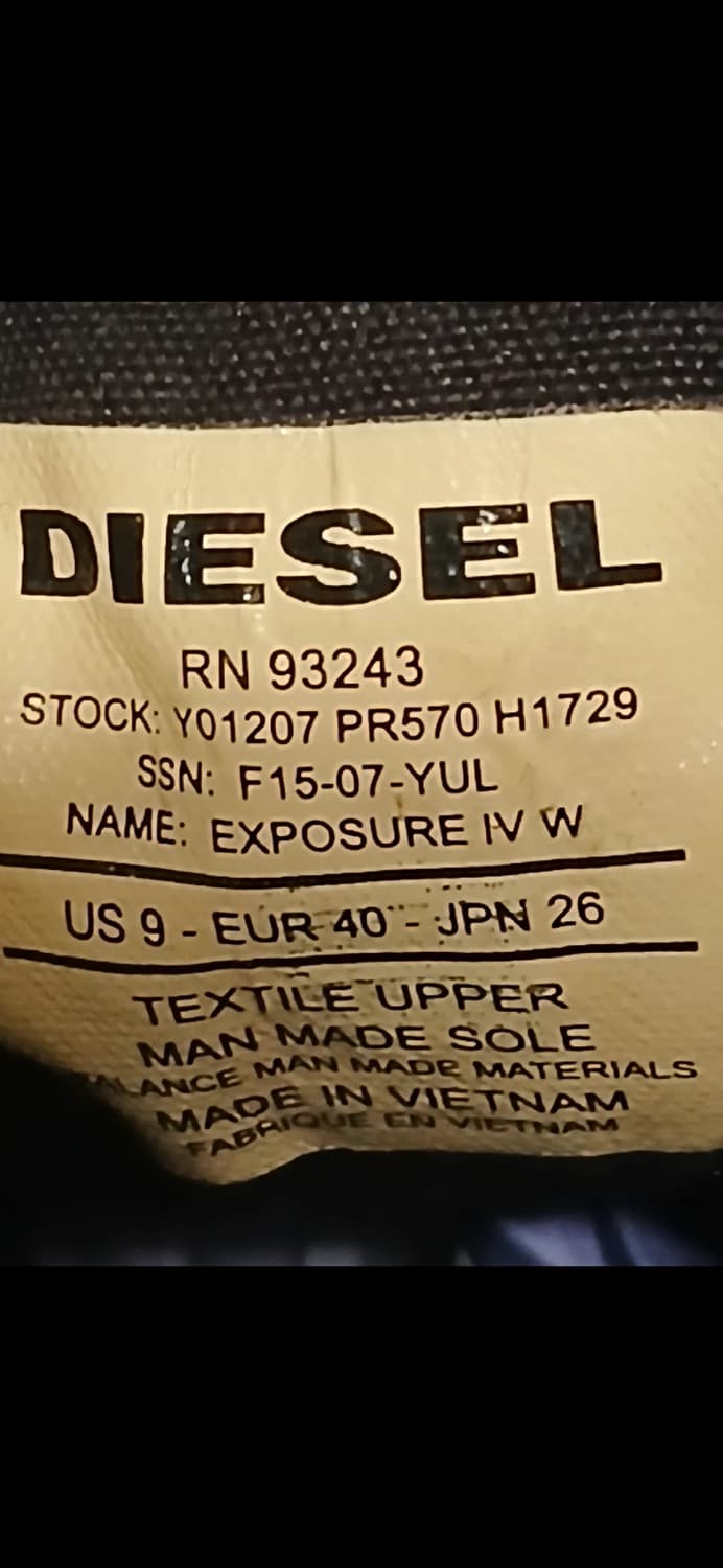 디젤 아일렛 데님 하이탑 스니커즈 260 상품이미지6