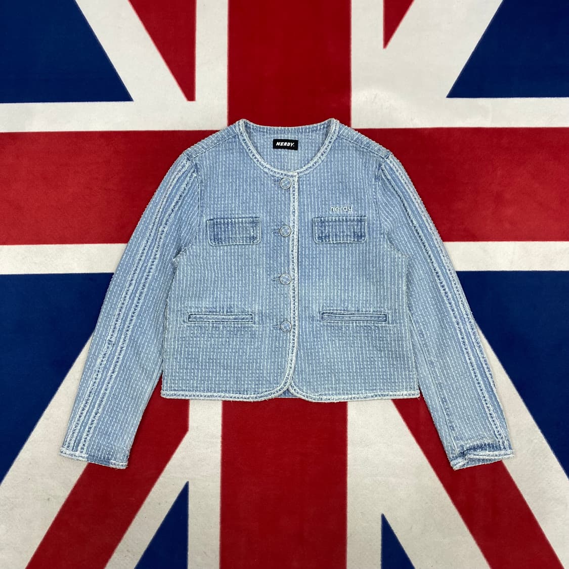 널디 데님 트위드자켓 여성FREE 상품이미지1