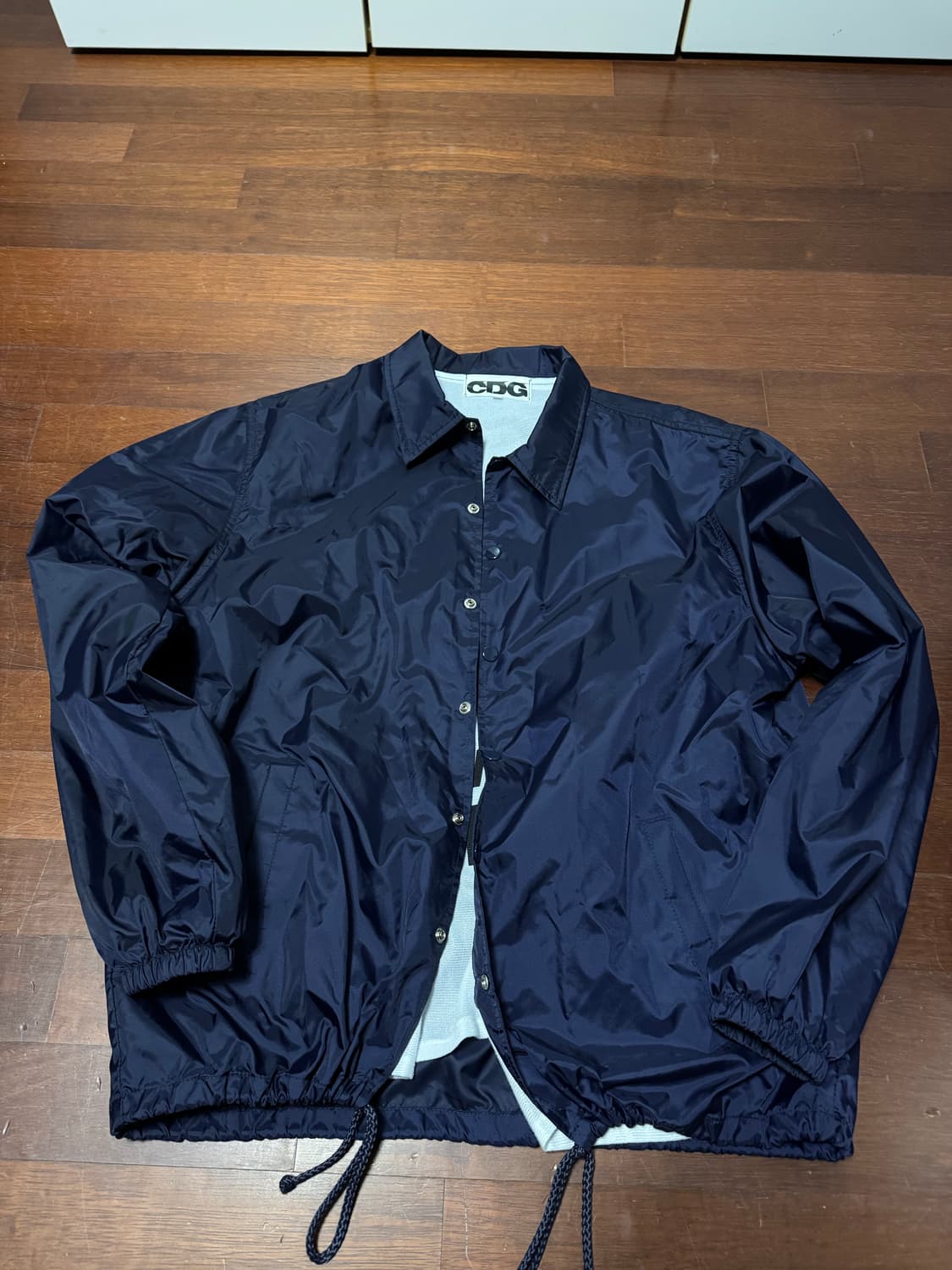 CDG 로고 코치자켓 네이비 L 상품이미지3