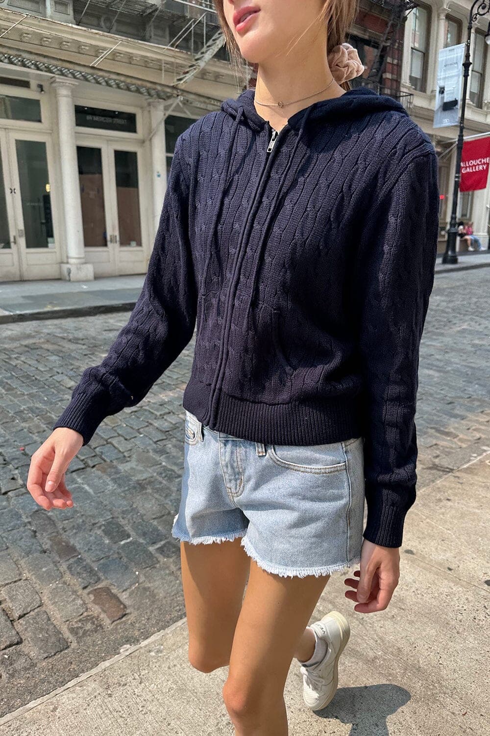 브랜디멜빌 크롭 니트집업 상품이미지1