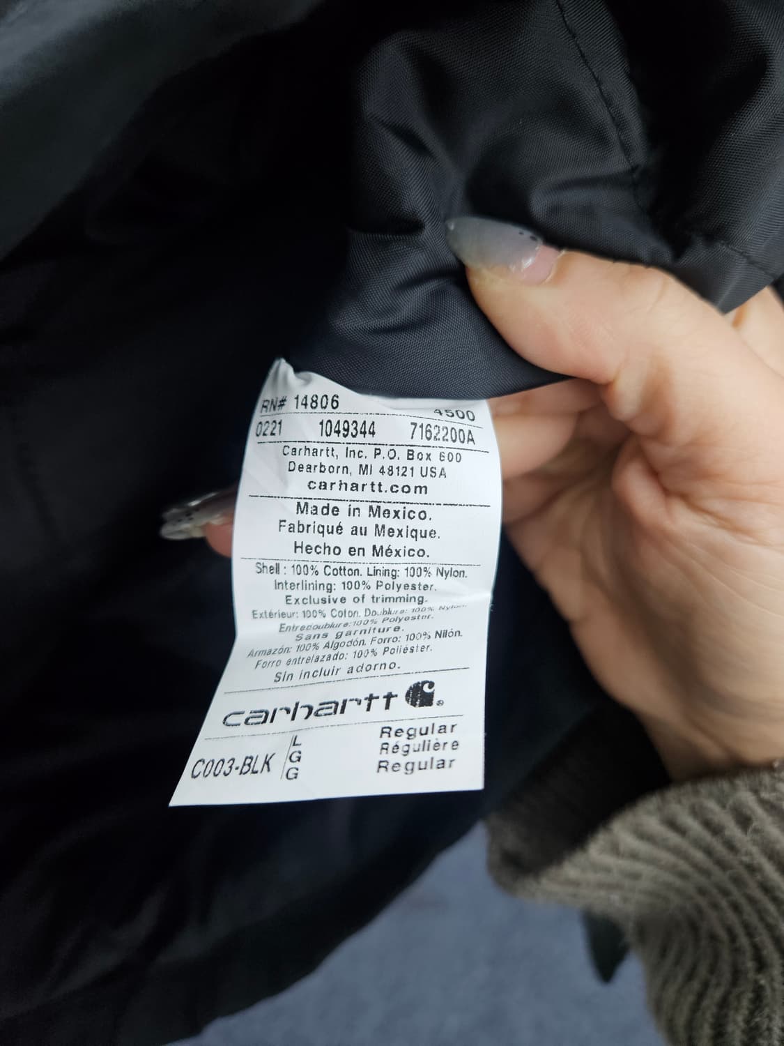 칼하트 C003 덕 트레디셔널 자켓 상품이미지7