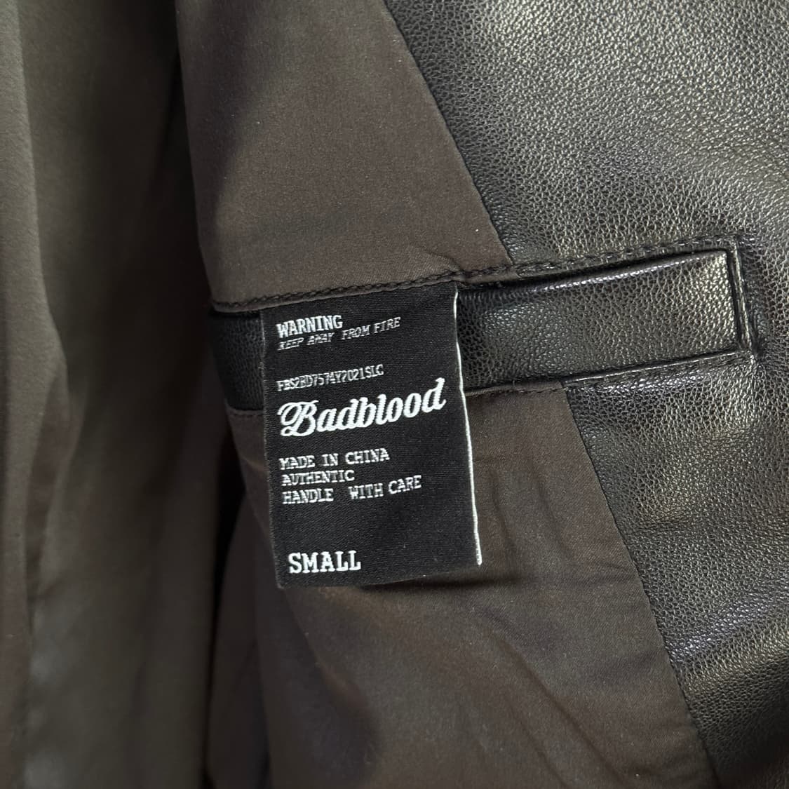 배드블러드 레더 자켓 상품이미지4