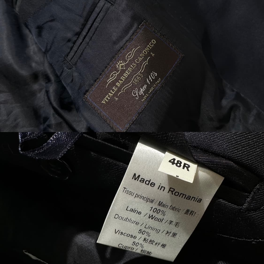 까르띠에 싱글 2B 블레이저 자켓 네이비 상품이미지10