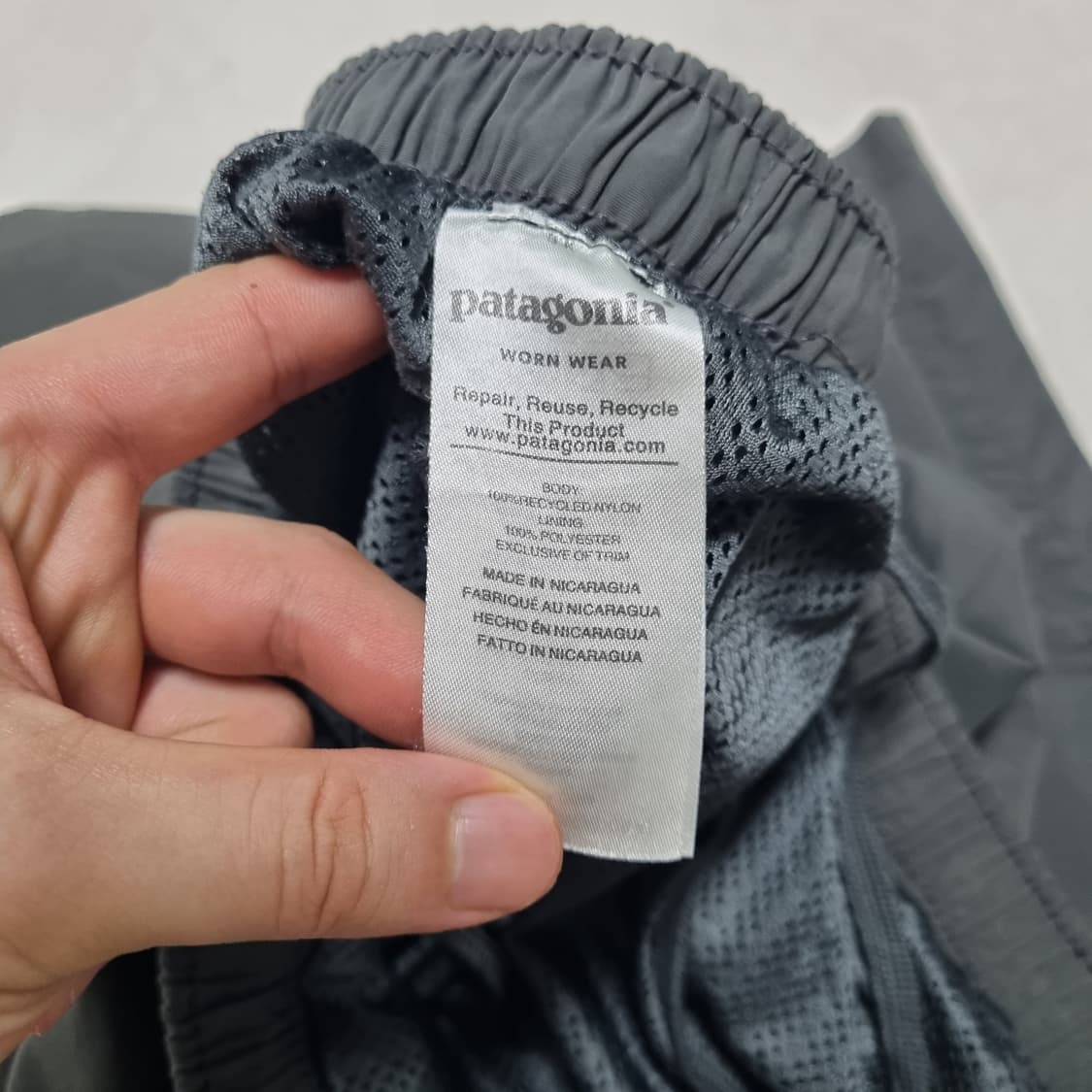 PATAGONIA 배기스 7인치 포지그레이 숏츠 - L 상품이미지9