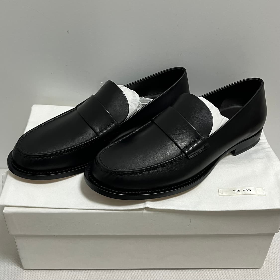 [39]더로우 Novus 페니 로퍼/블랙 상품이미지1