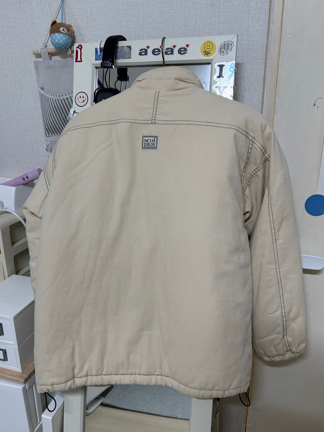 스컬프터 패딩 아이보리 상품이미지2