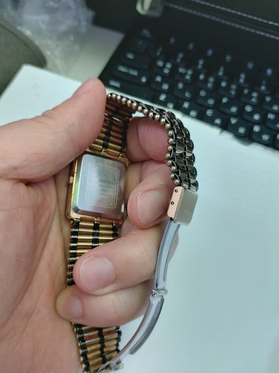 로가디스 금장 콤비 시계 상품이미지3