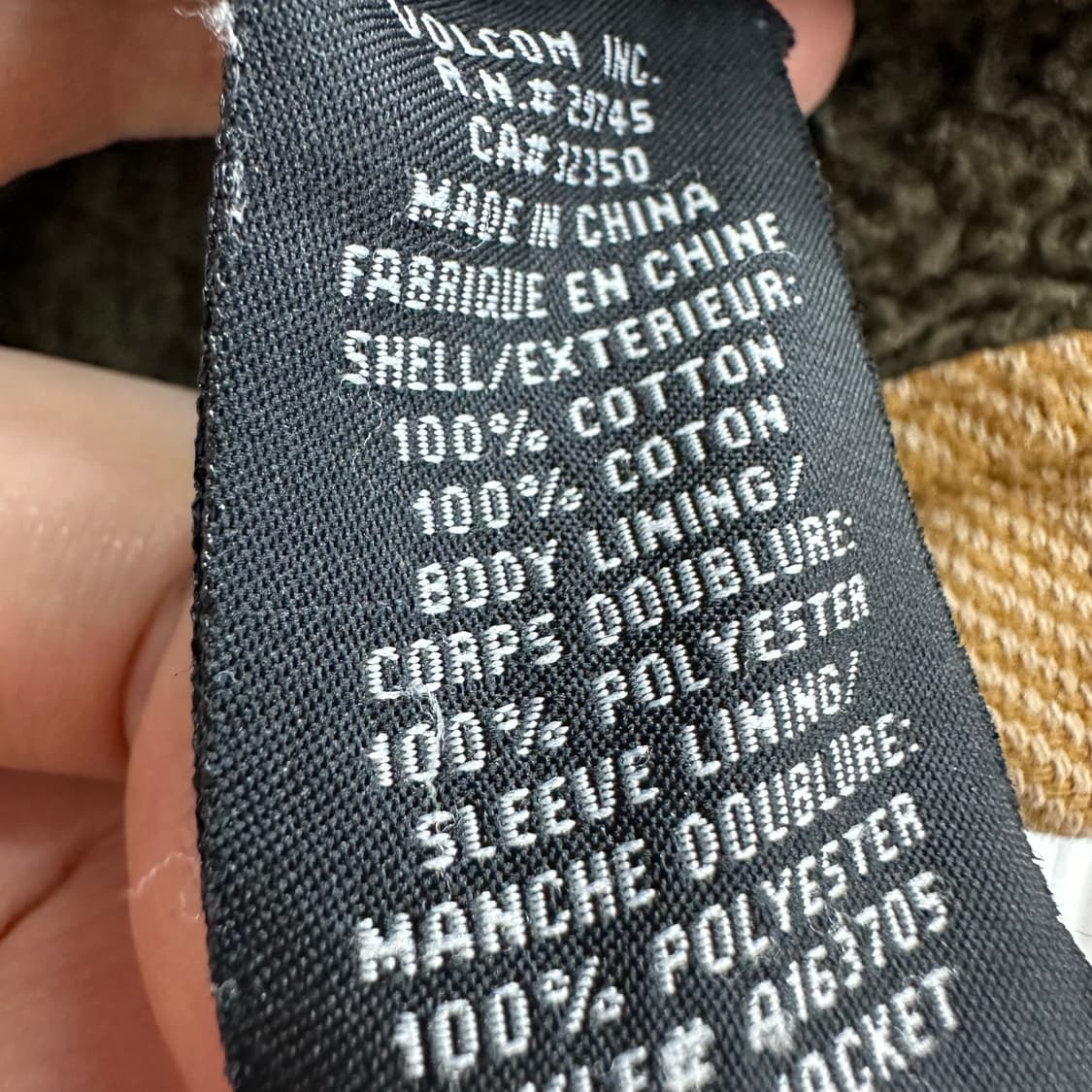 95 VOLCOM 볼컴 남자 쉐르파 셔츠 자켓 상품이미지5