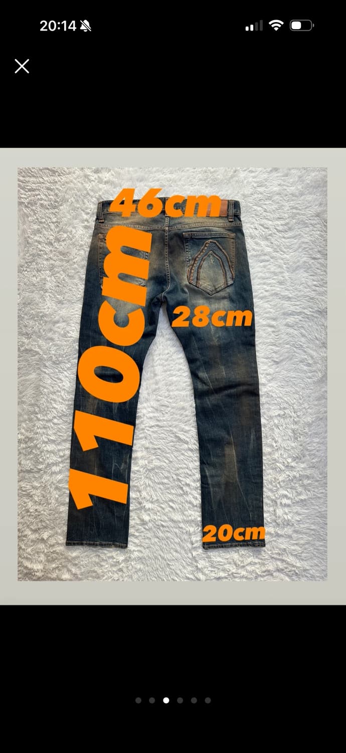 버커루 워싱 디스트로이드 데님 청바지 34 상품이미지2