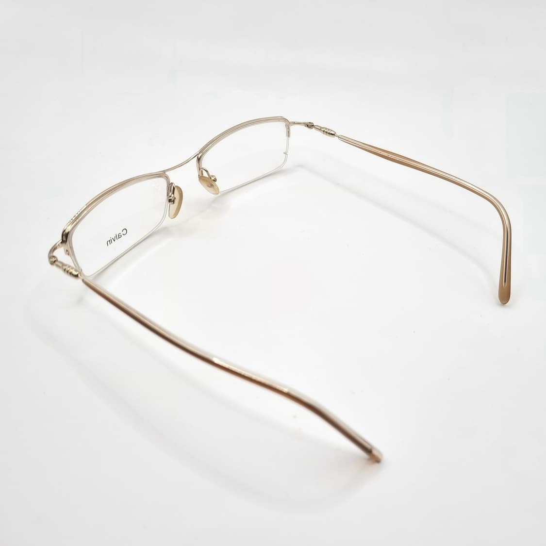 데드스탁 반무테 골드사각 포인트안경 357 상품이미지4