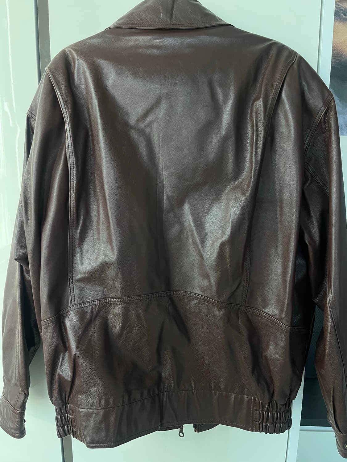 빈티지 가죽 봄버 자켓 상품이미지2