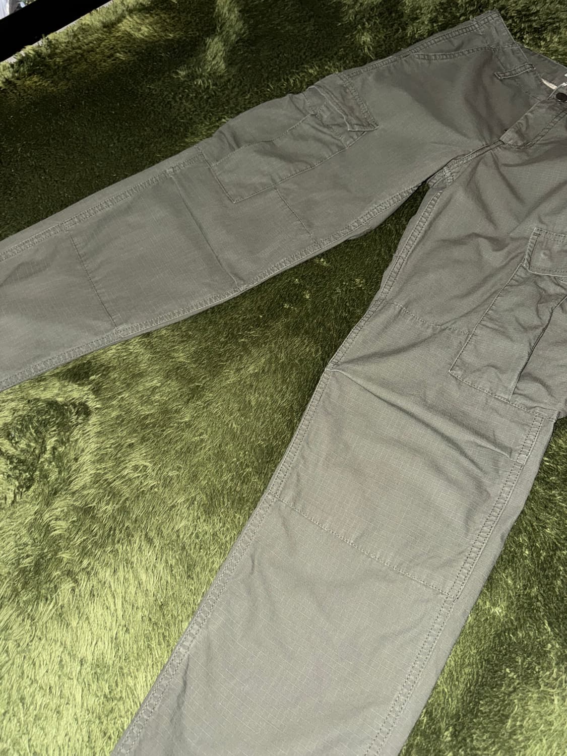 [28X32] 칼하트 WIP 립스탑 카고 팬츠 올리브 상품이미지6