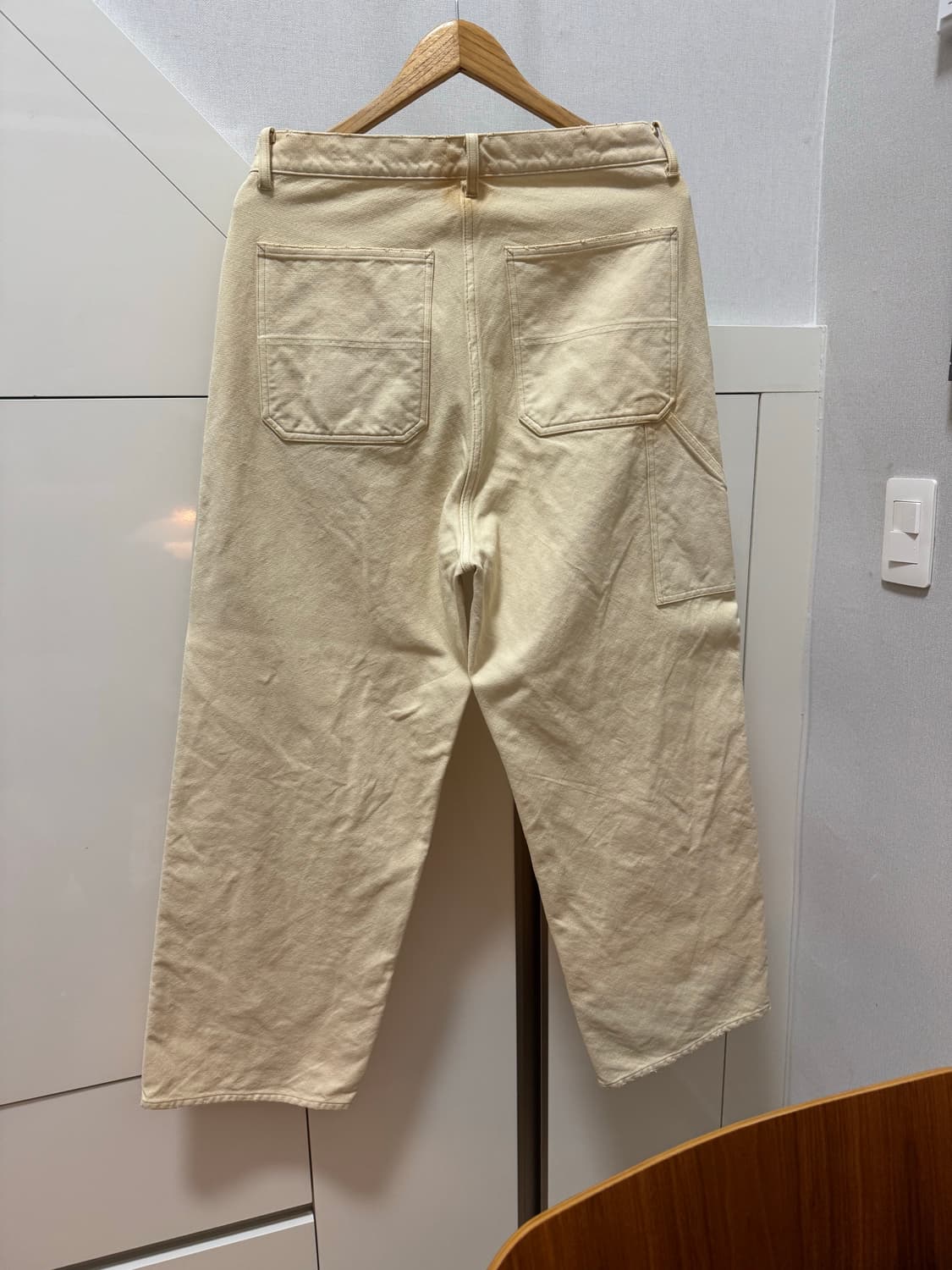 아프레쎄 Apresse 25aw 빈티지 실크 헴프 더블니 베이지 1 상품이미지3