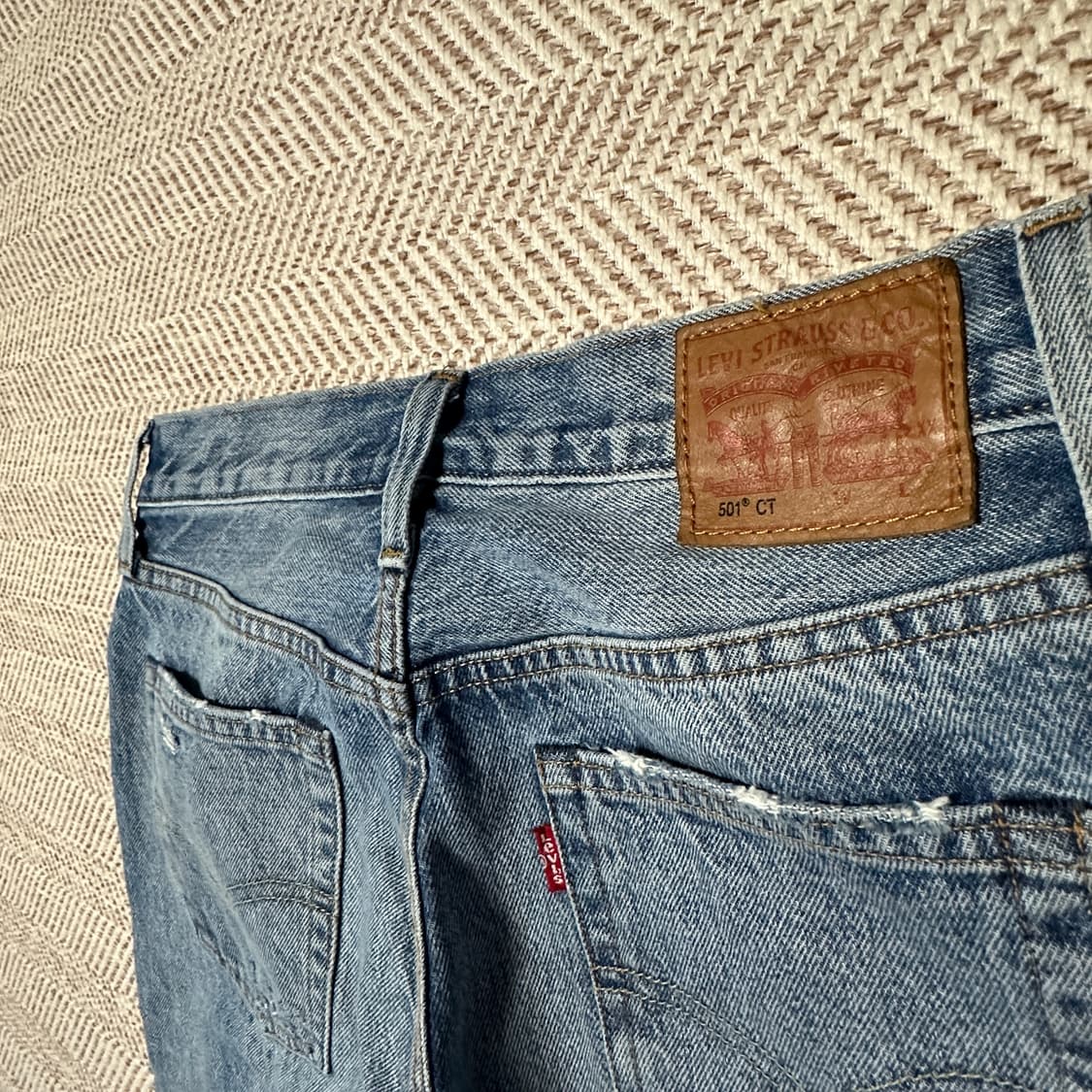 LEVI'S 501 patchwork denim jeans 상품이미지3