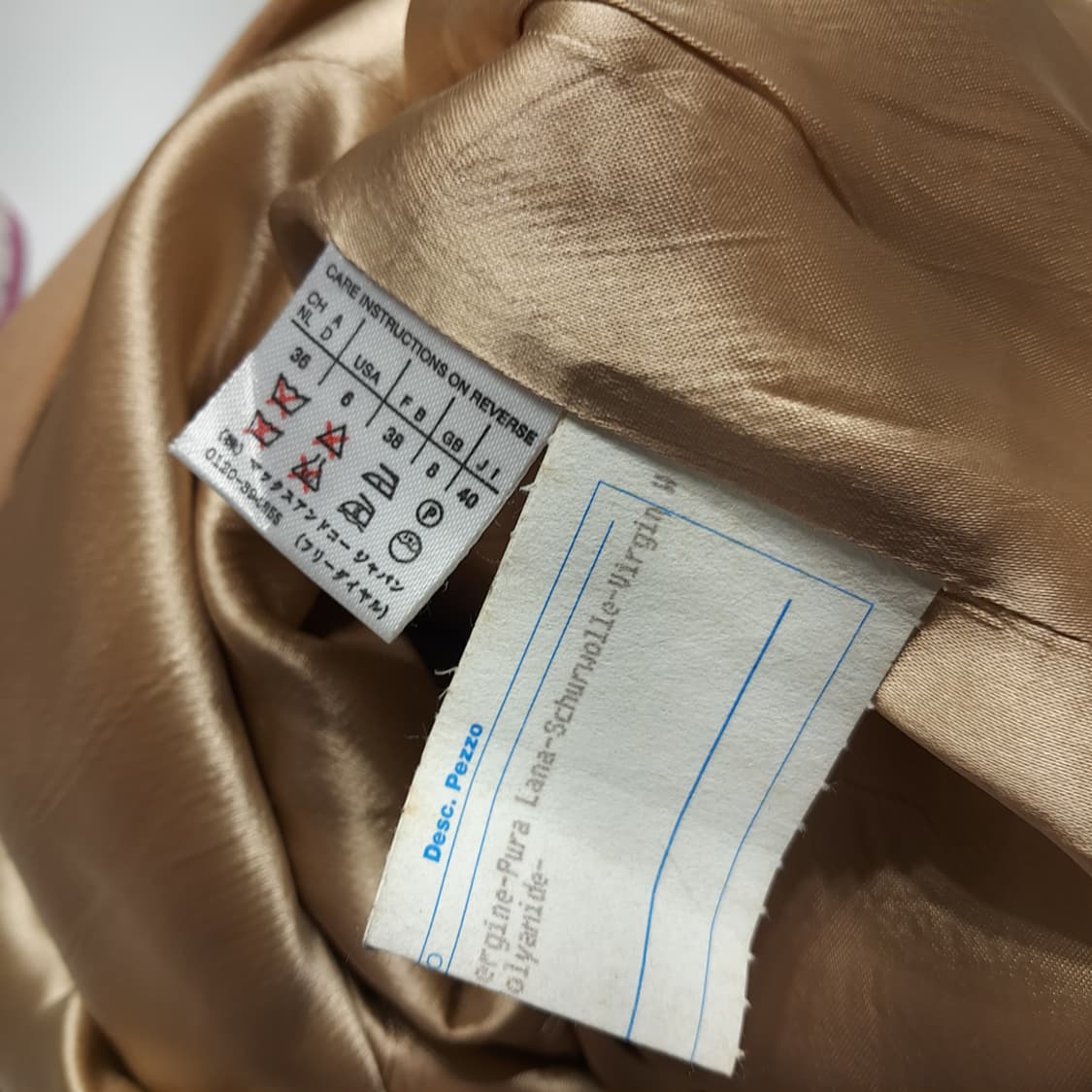 CL288 M 막스마라 막스앤코 90s 이태리판 울앙고라 싱글 카멜 코 상품이미지6