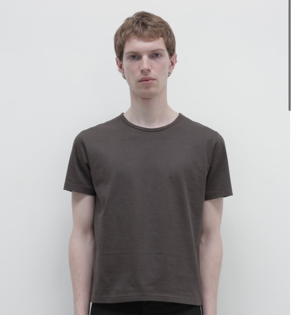 Les pin t-shirt 차콜브라운 50사이즈 30수 상품이미지1